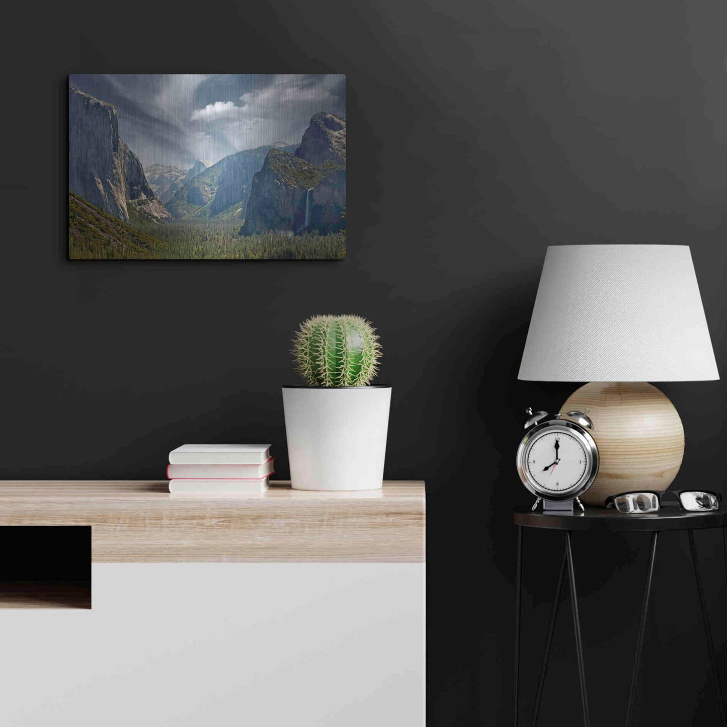 Luxe Metal Art 'Tunnel View' by Mike Jones, Metal Wall Art,24x16