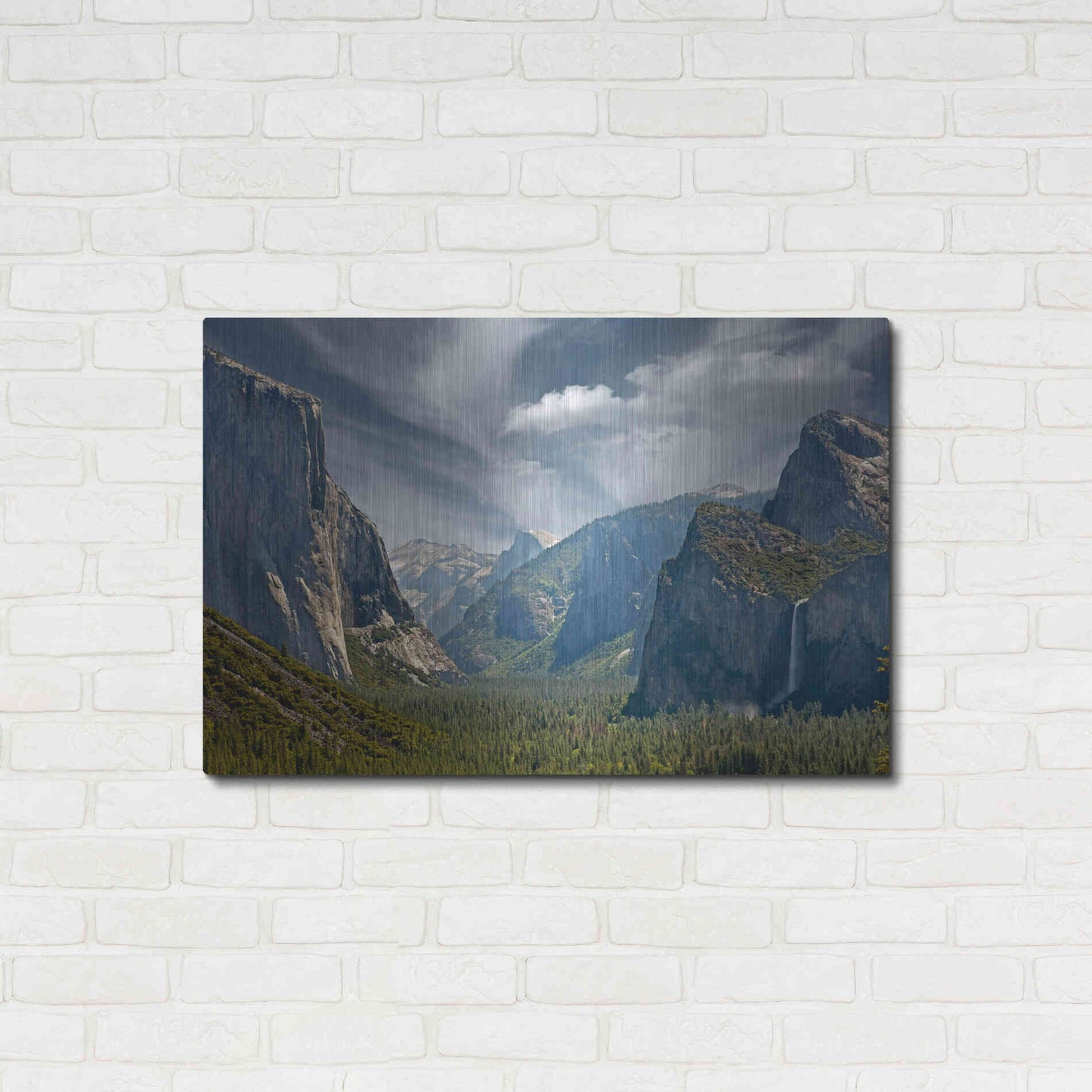 Luxe Metal Art 'Tunnel View' by Mike Jones, Metal Wall Art,36x24