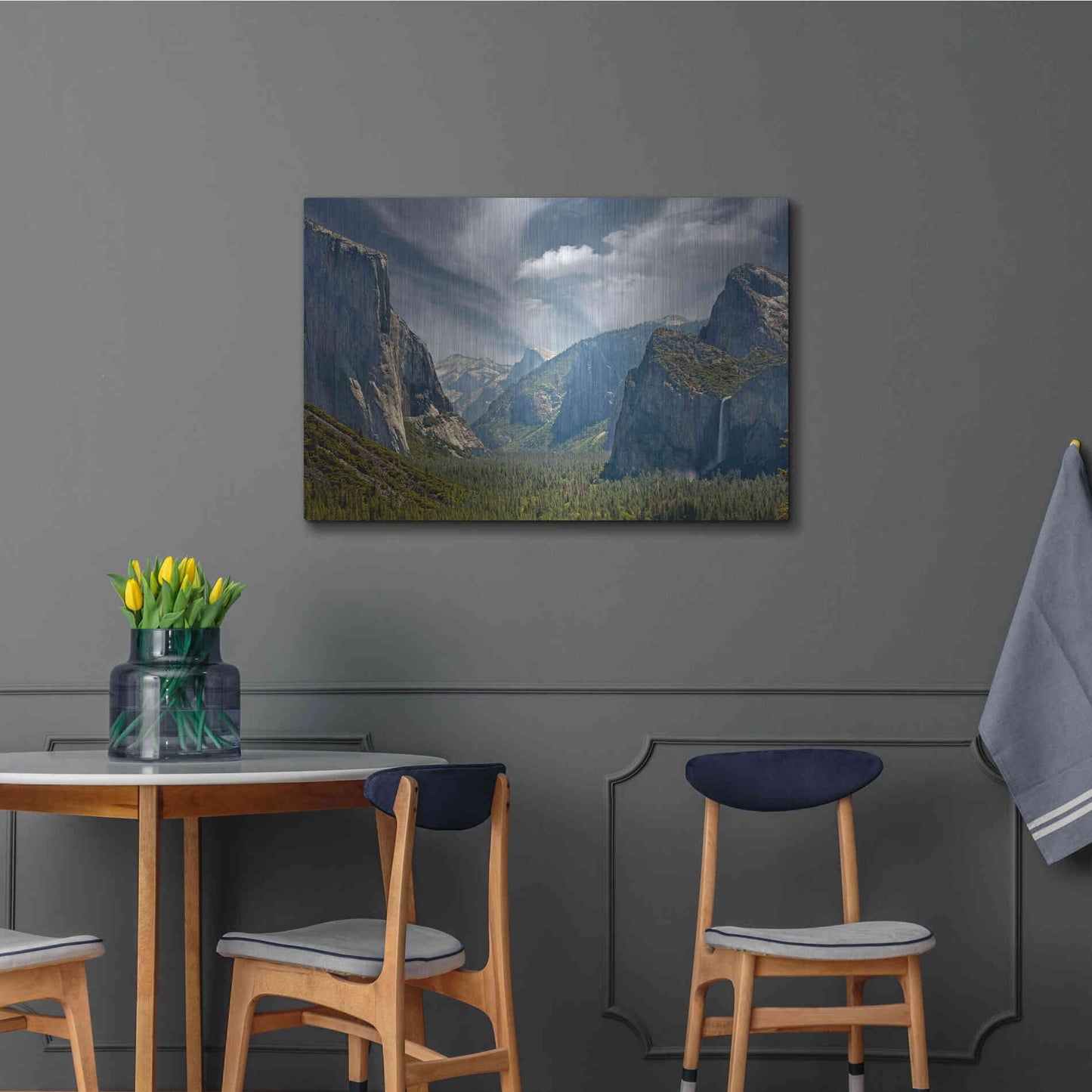 Luxe Metal Art 'Tunnel View' by Mike Jones, Metal Wall Art,36x24