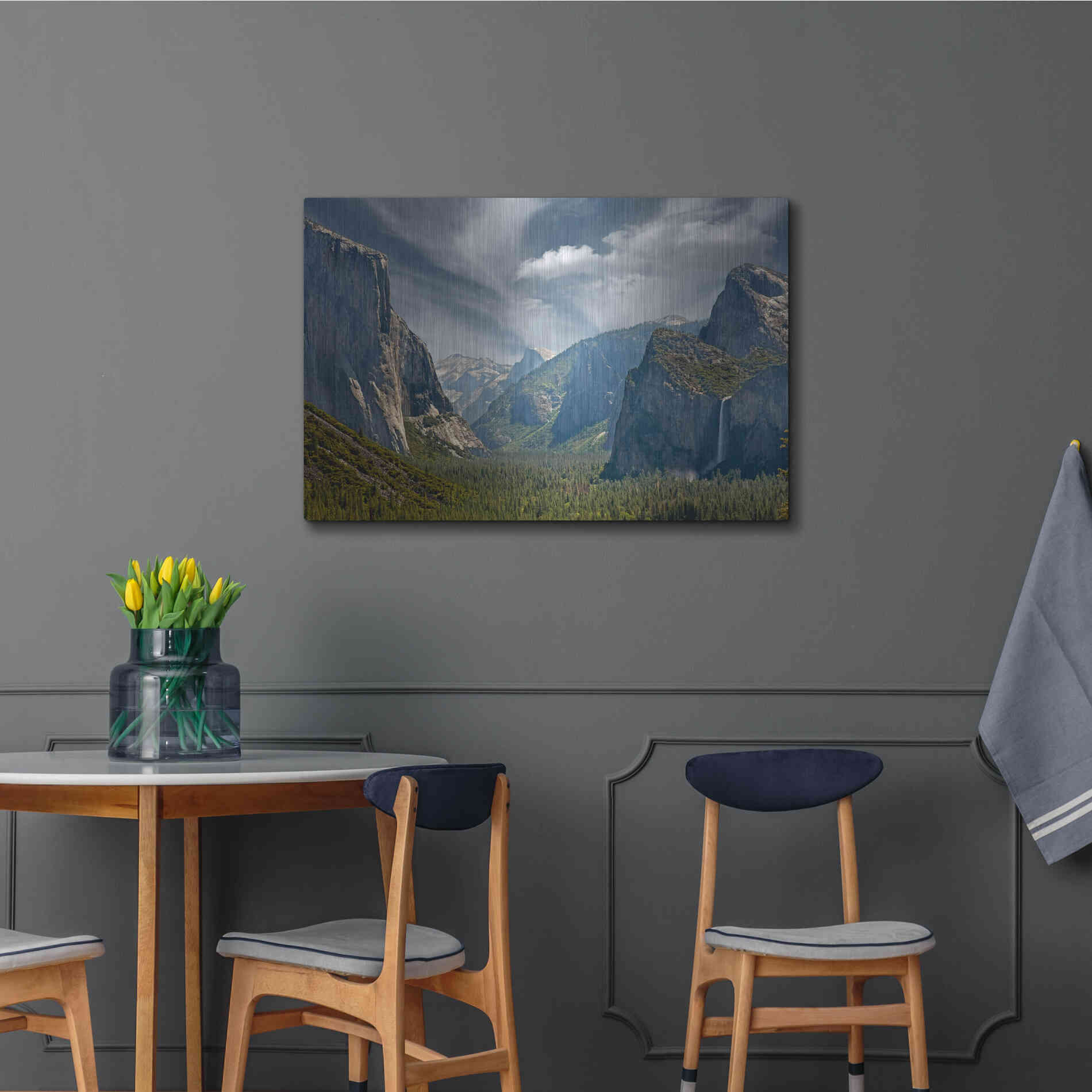 Luxe Metal Art 'Tunnel View' by Mike Jones, Metal Wall Art,36x24