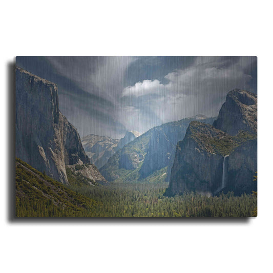 Luxe Metal Art 'Tunnel View' by Mike Jones, Metal Wall Art