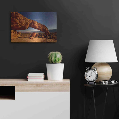 Luxe Metal Art 'Utah Sunset Arch' by Mike Jones, Metal Wall Art,24x16