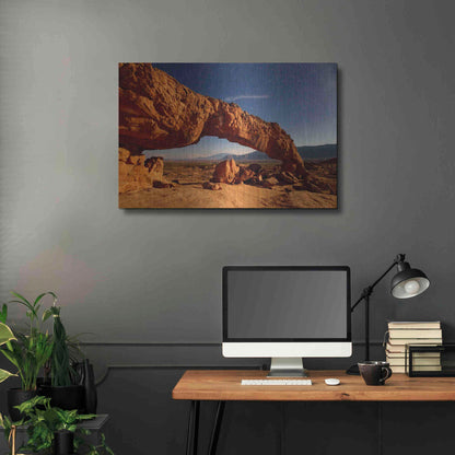 Luxe Metal Art 'Utah Sunset Arch' by Mike Jones, Metal Wall Art,36x24