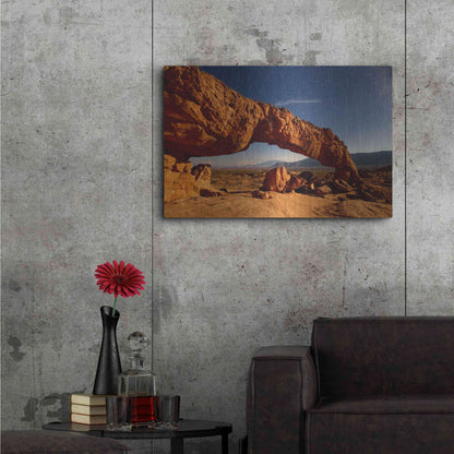 Luxe Metal Art 'Utah Sunset Arch' by Mike Jones, Metal Wall Art,36x24