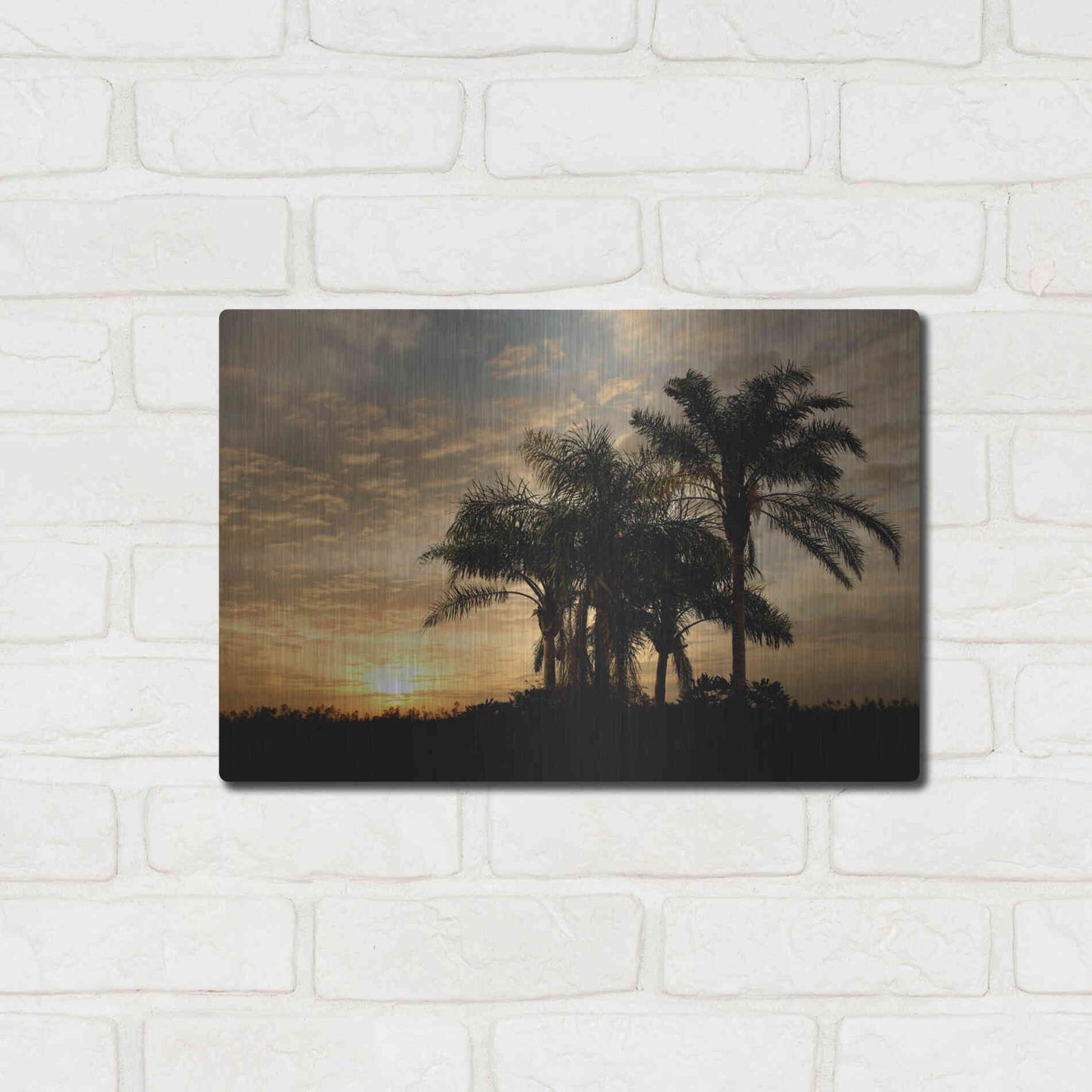 Luxe Metal Art 'Sunrise Experinemt' by Mike Jones, Metal Wall Art,16x12