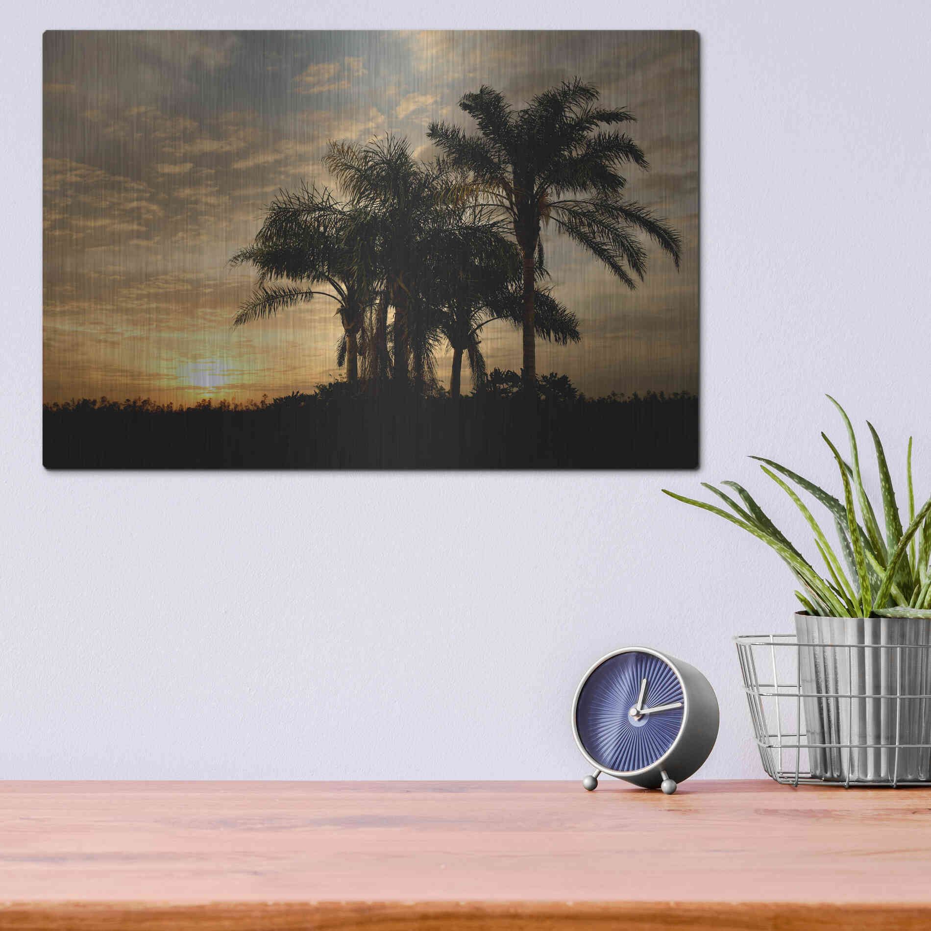 Luxe Metal Art 'Sunrise Experinemt' by Mike Jones, Metal Wall Art,16x12