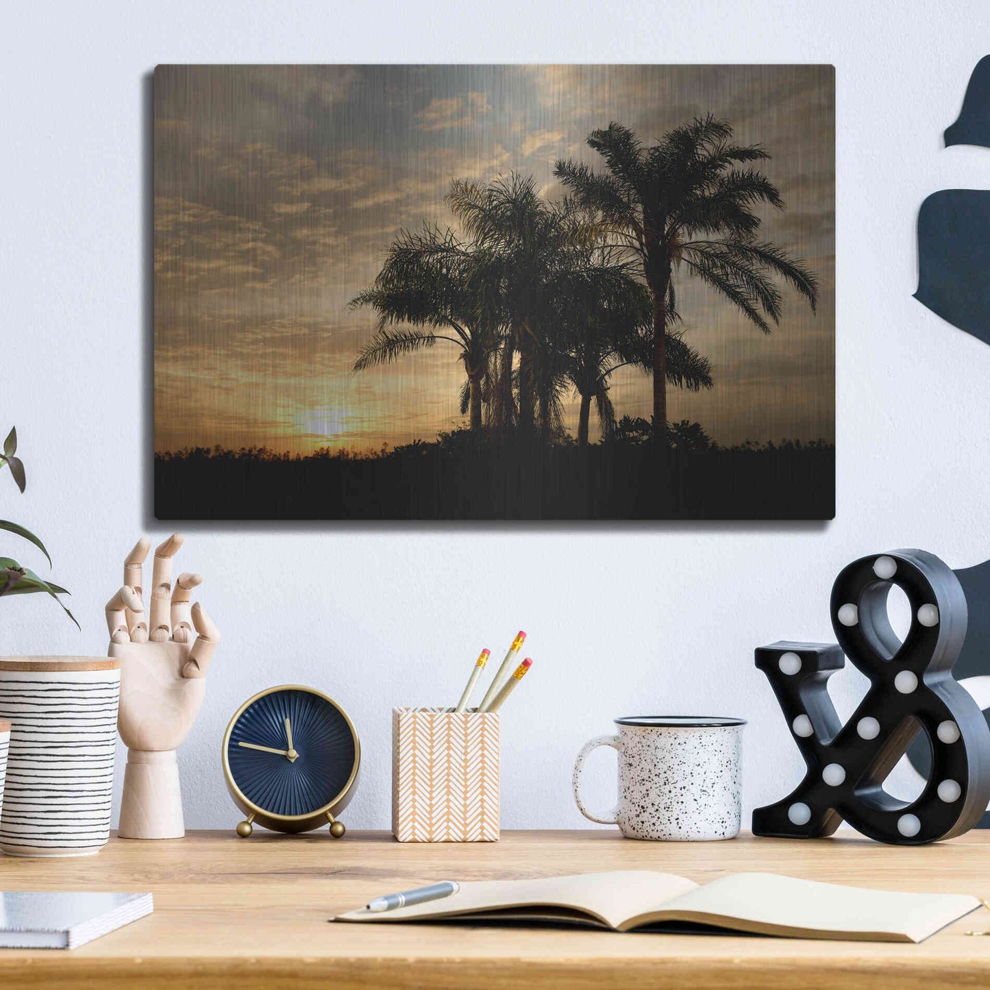 Luxe Metal Art 'Sunrise Experinemt' by Mike Jones, Metal Wall Art,16x12