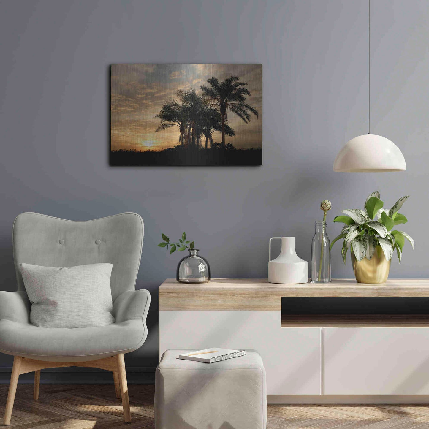 Luxe Metal Art 'Sunrise Experinemt' by Mike Jones, Metal Wall Art,24x16