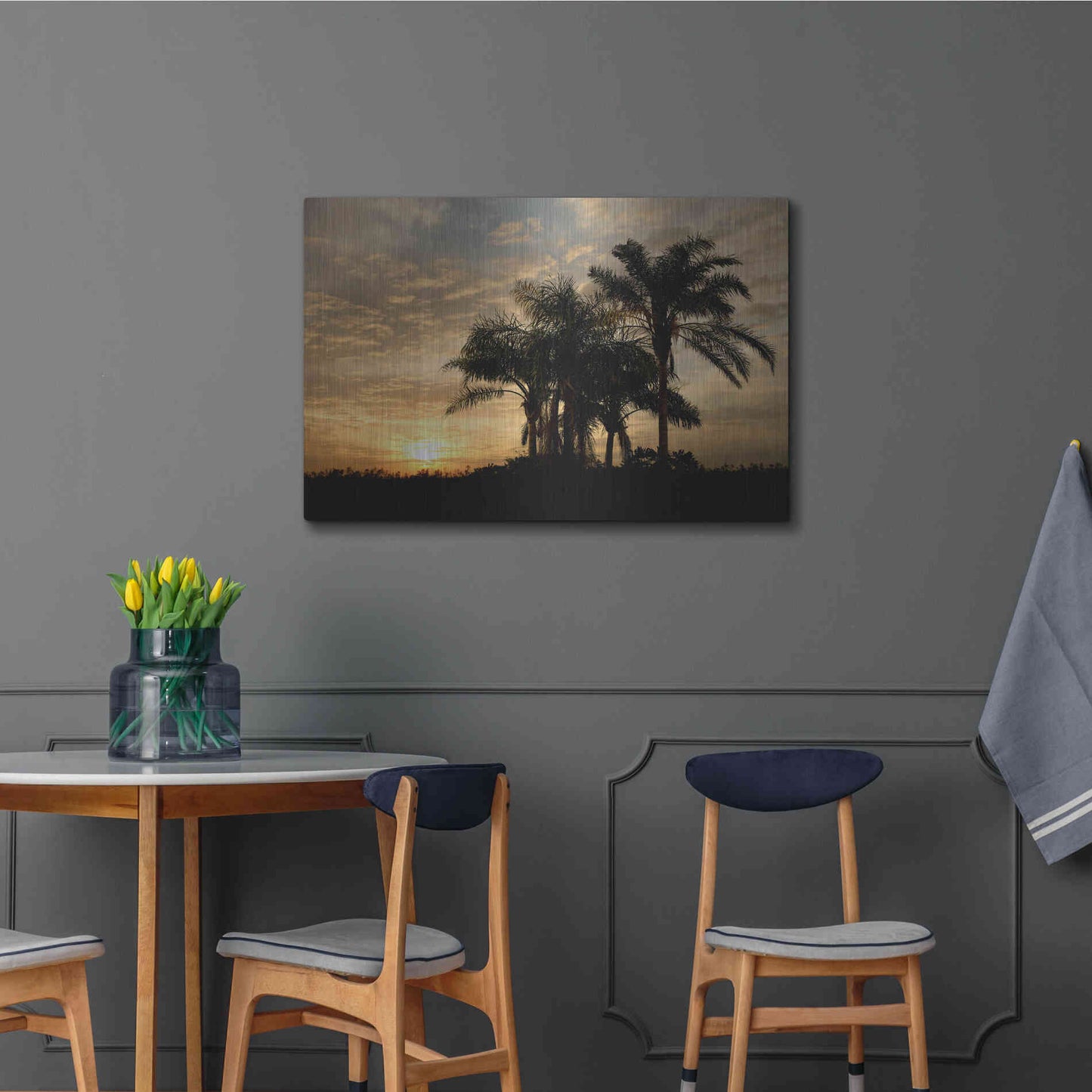 Luxe Metal Art 'Sunrise Experinemt' by Mike Jones, Metal Wall Art,36x24