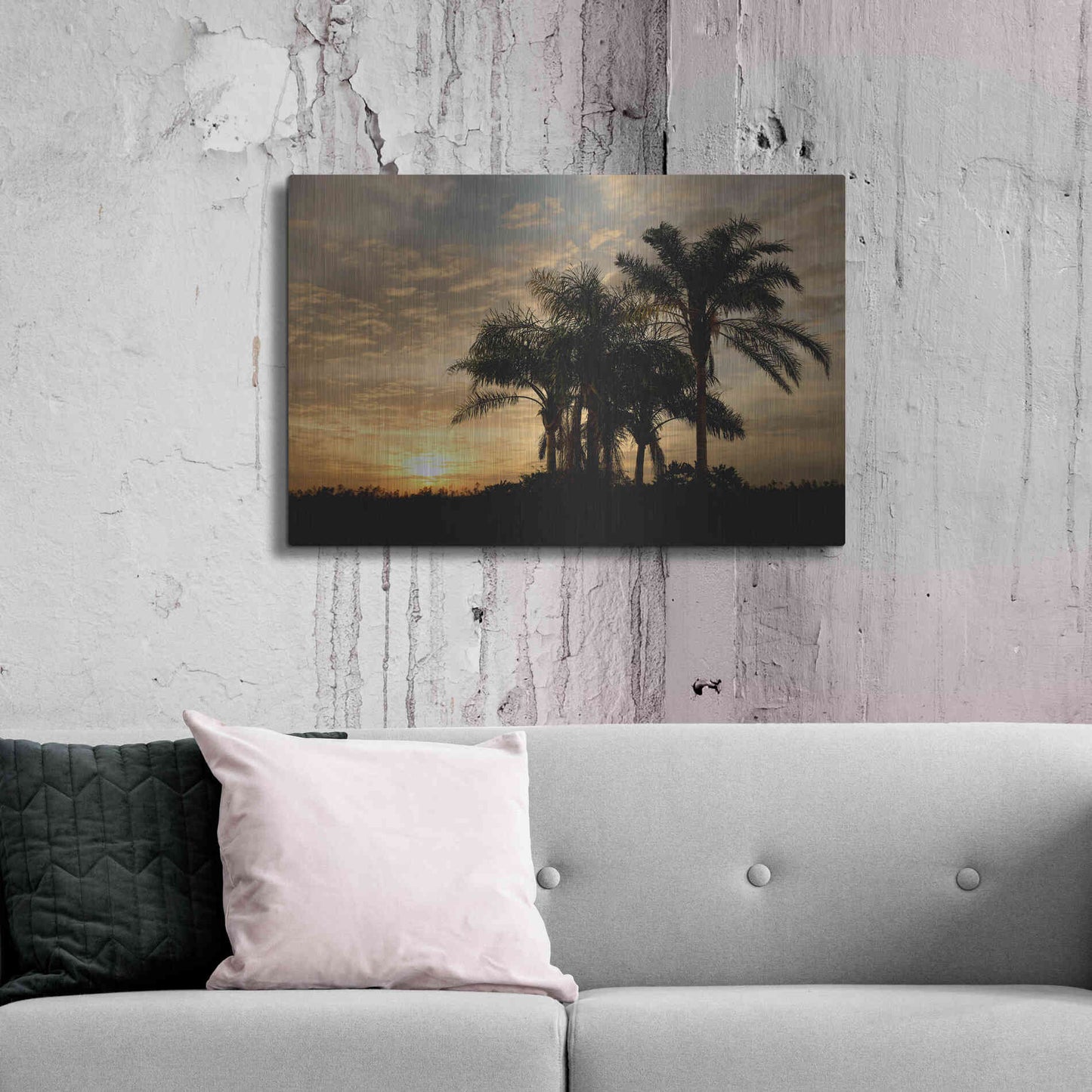 Luxe Metal Art 'Sunrise Experinemt' by Mike Jones, Metal Wall Art,36x24