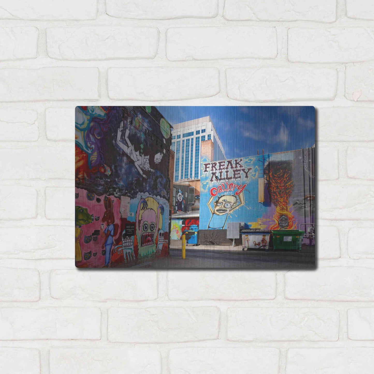 Luxe Metal Art 'Boise Freak Alley' by Mike Jones, Metal Wall Art,16x12
