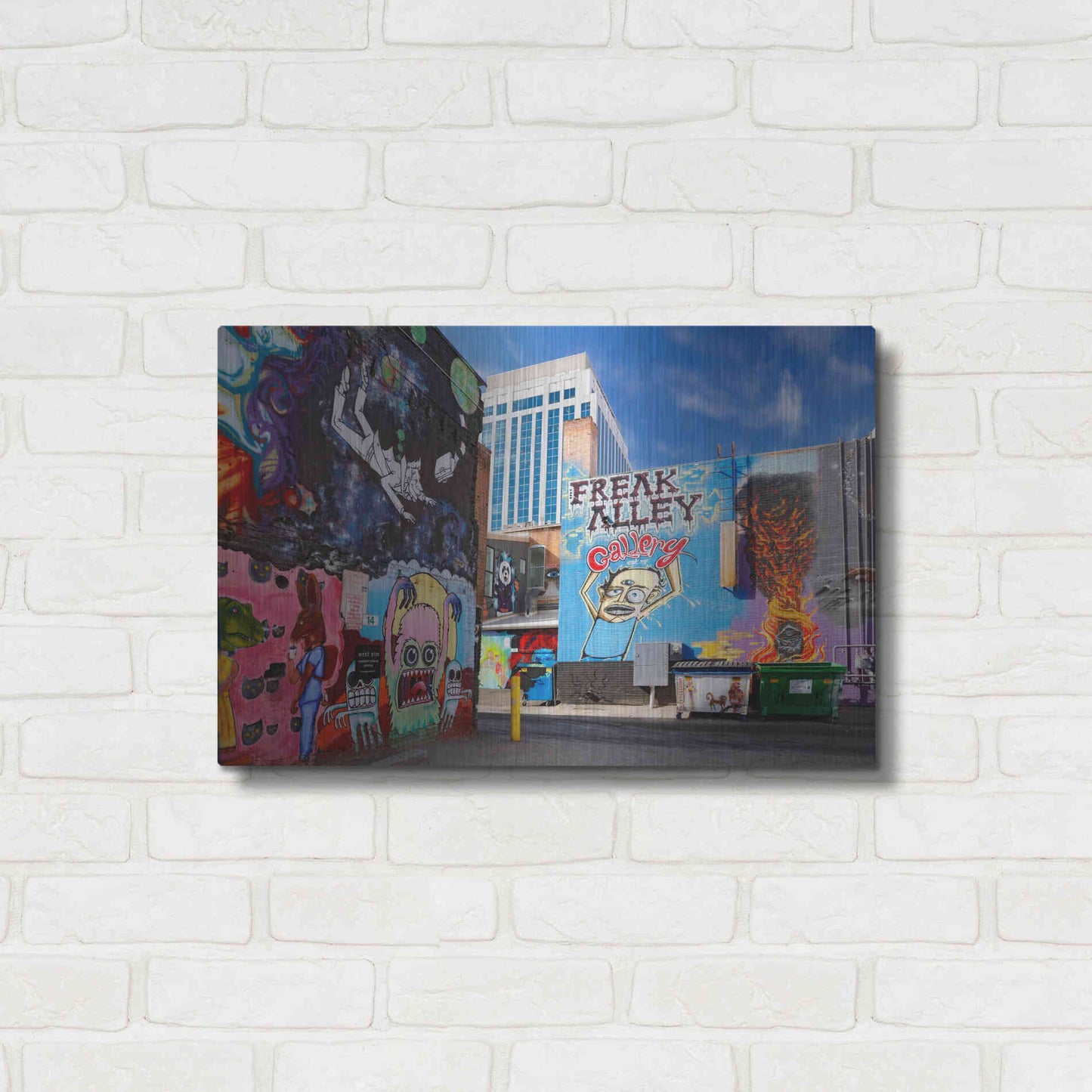 Luxe Metal Art 'Boise Freak Alley' by Mike Jones, Metal Wall Art,24x16