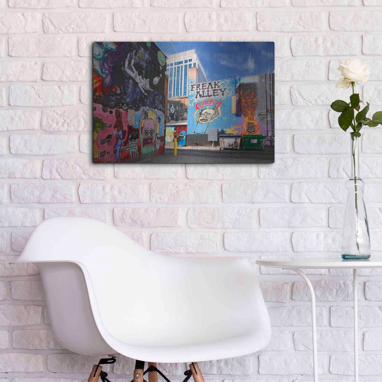 Luxe Metal Art 'Boise Freak Alley' by Mike Jones, Metal Wall Art,24x16