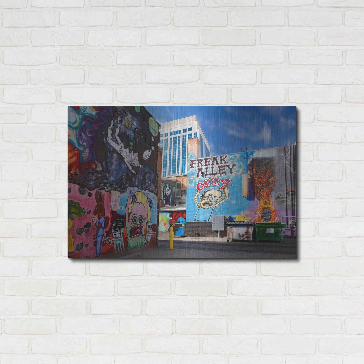 Luxe Metal Art 'Boise Freak Alley' by Mike Jones, Metal Wall Art,36x24