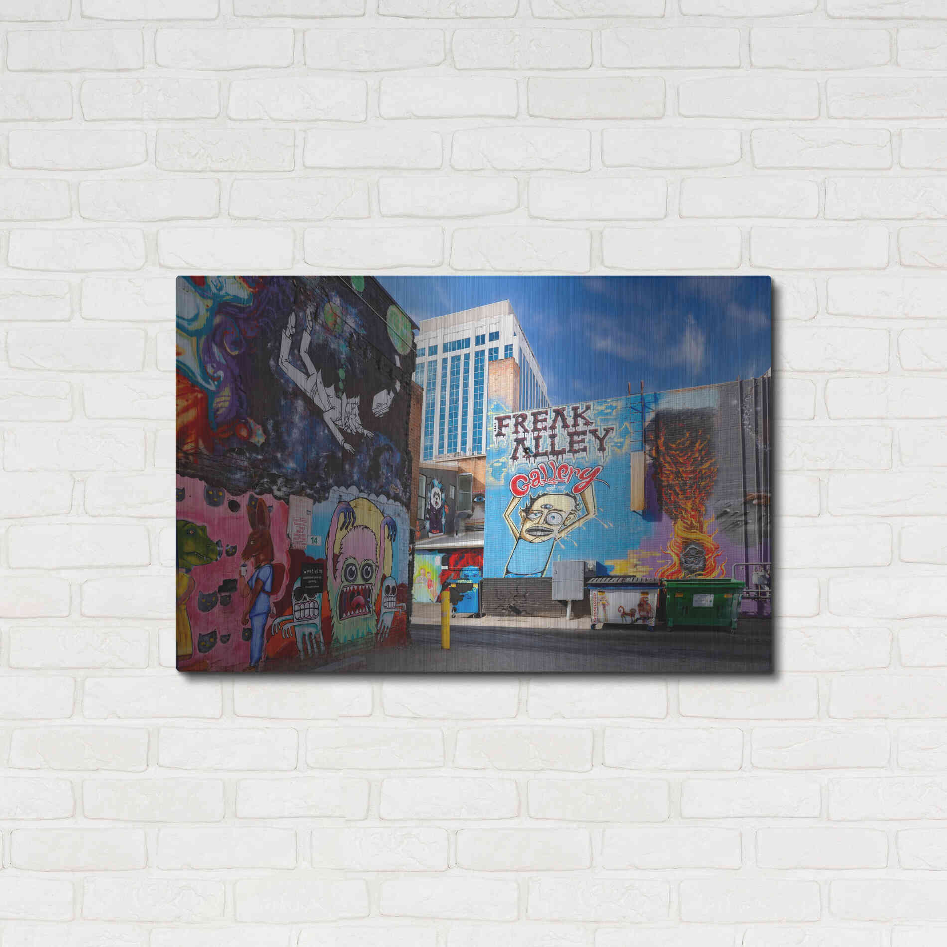 Luxe Metal Art 'Boise Freak Alley' by Mike Jones, Metal Wall Art,36x24