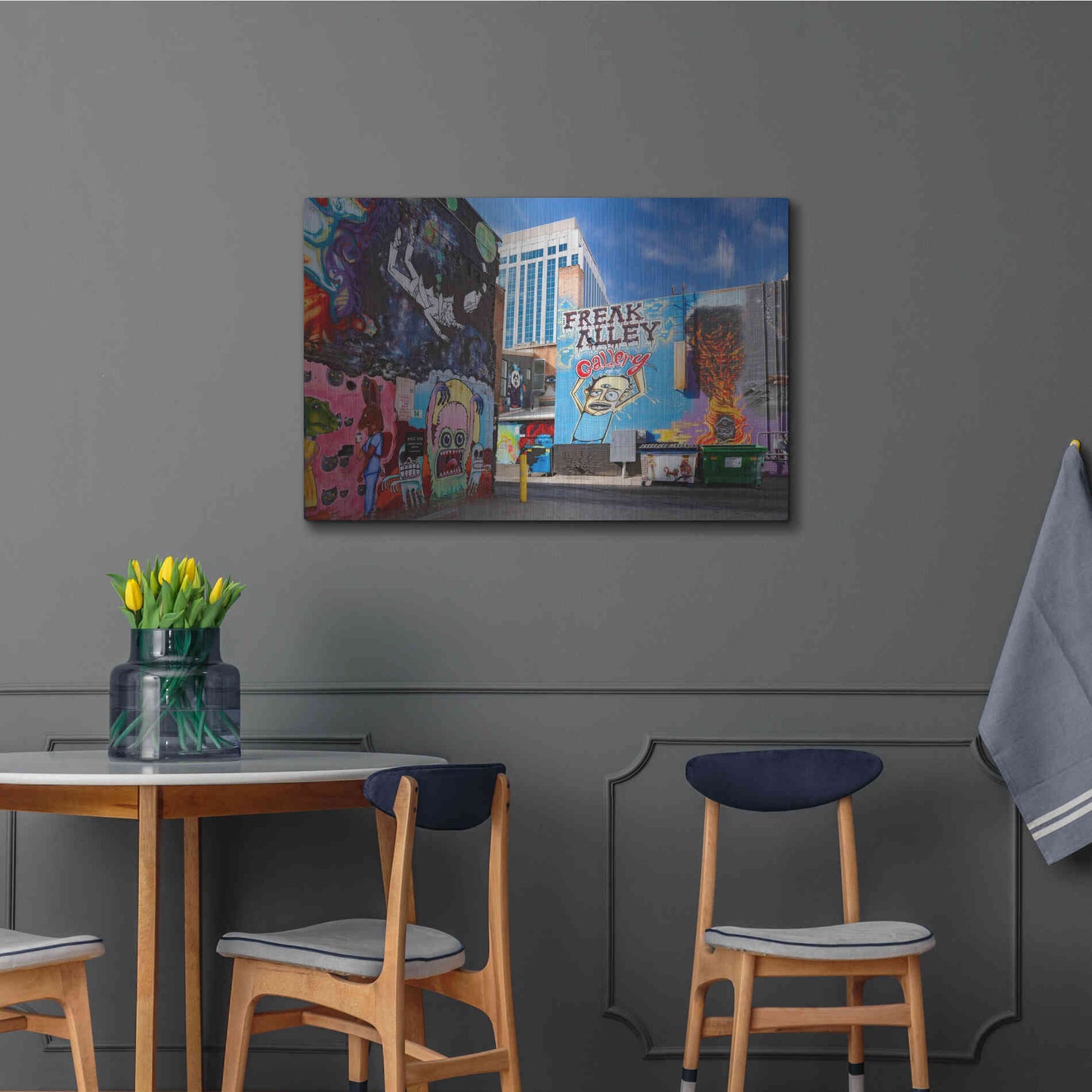 Luxe Metal Art 'Boise Freak Alley' by Mike Jones, Metal Wall Art,36x24