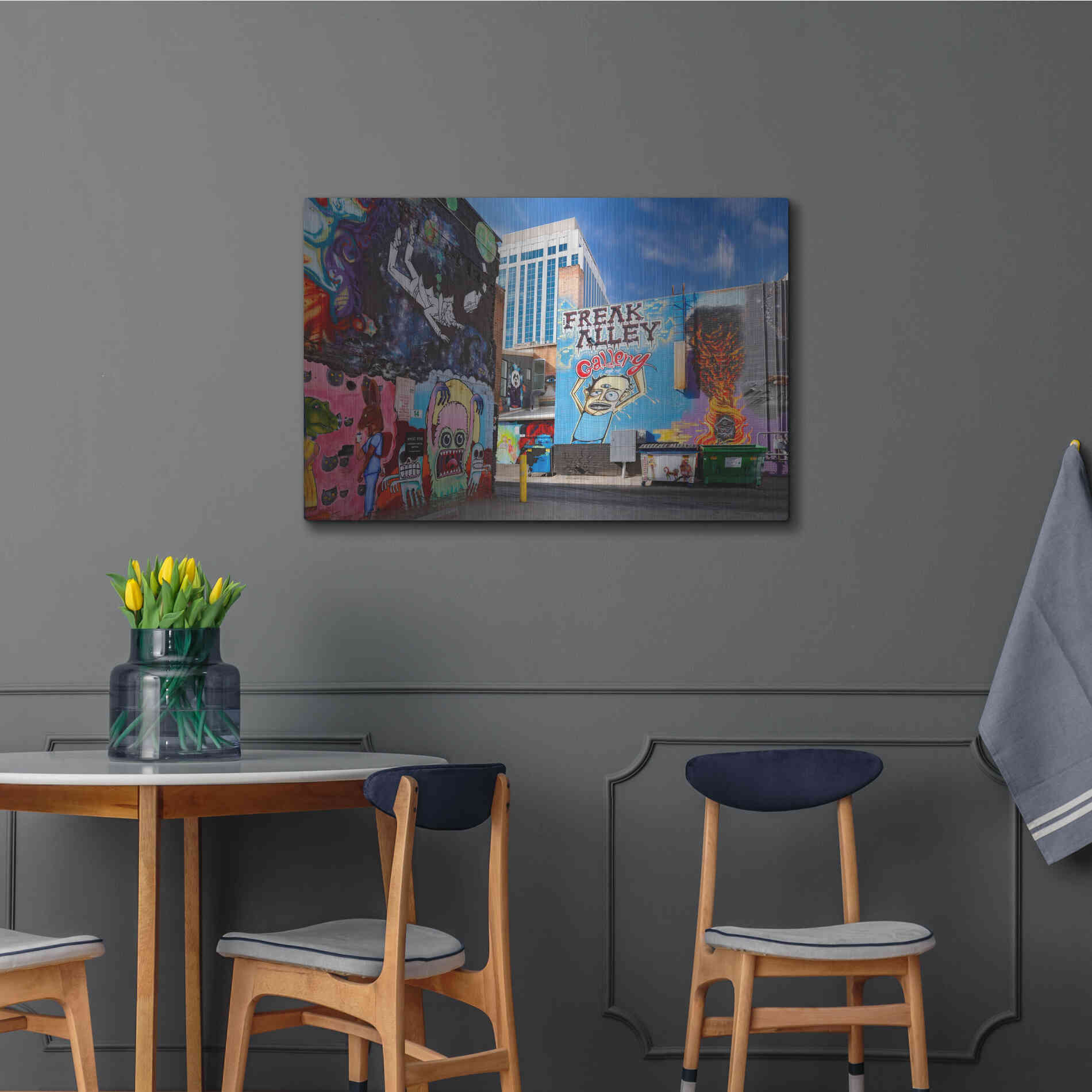 Luxe Metal Art 'Boise Freak Alley' by Mike Jones, Metal Wall Art,36x24