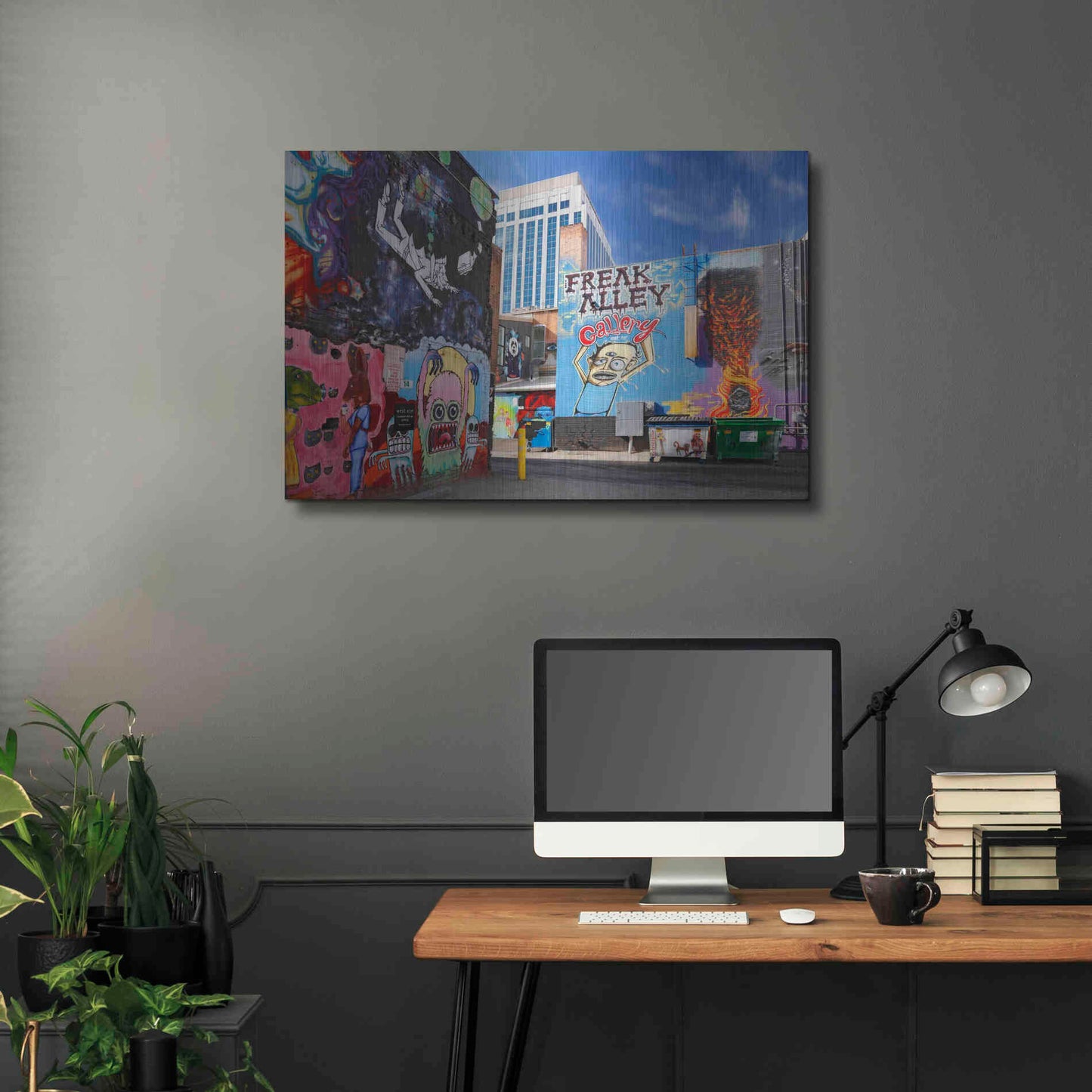 Luxe Metal Art 'Boise Freak Alley' by Mike Jones, Metal Wall Art,36x24