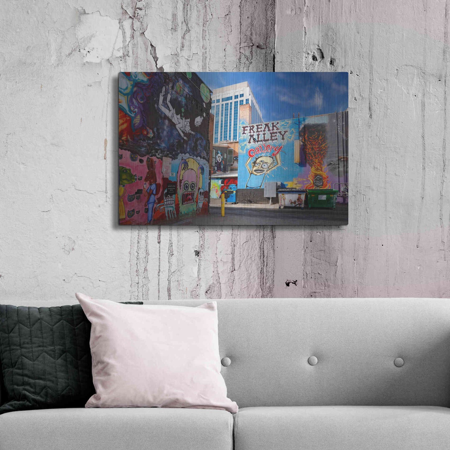 Luxe Metal Art 'Boise Freak Alley' by Mike Jones, Metal Wall Art,36x24