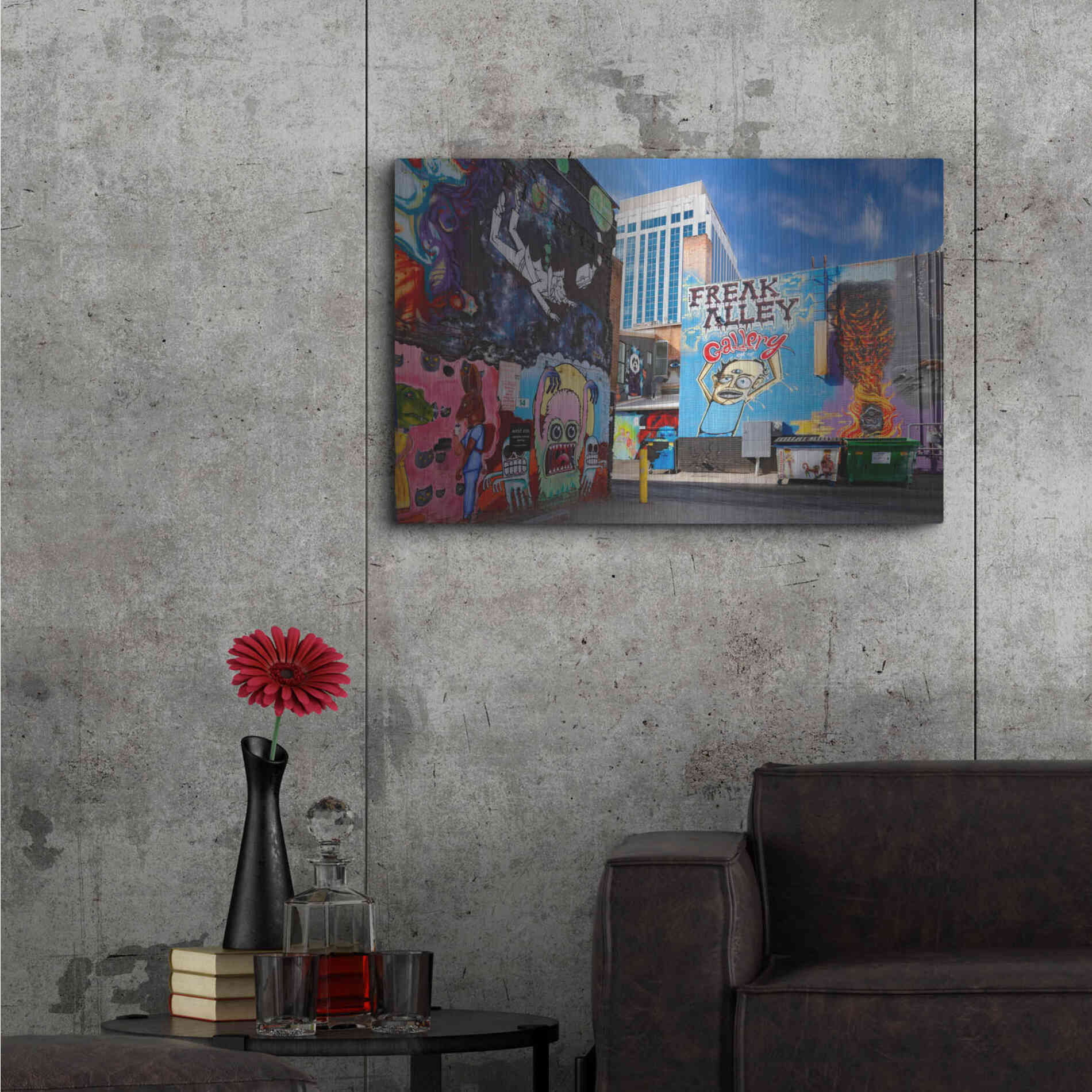 Luxe Metal Art 'Boise Freak Alley' by Mike Jones, Metal Wall Art,36x24
