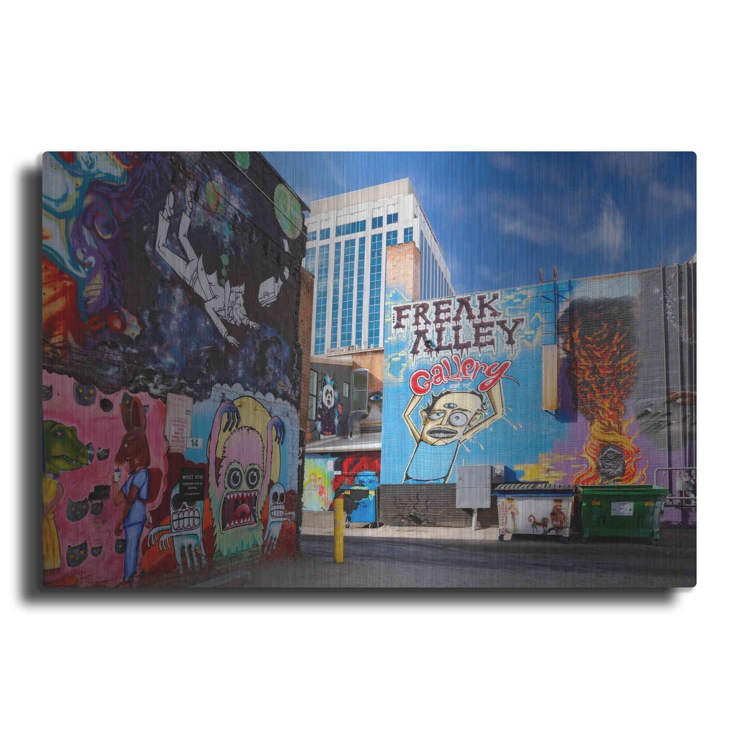 Luxe Metal Art 'Boise Freak Alley' by Mike Jones, Metal Wall Art