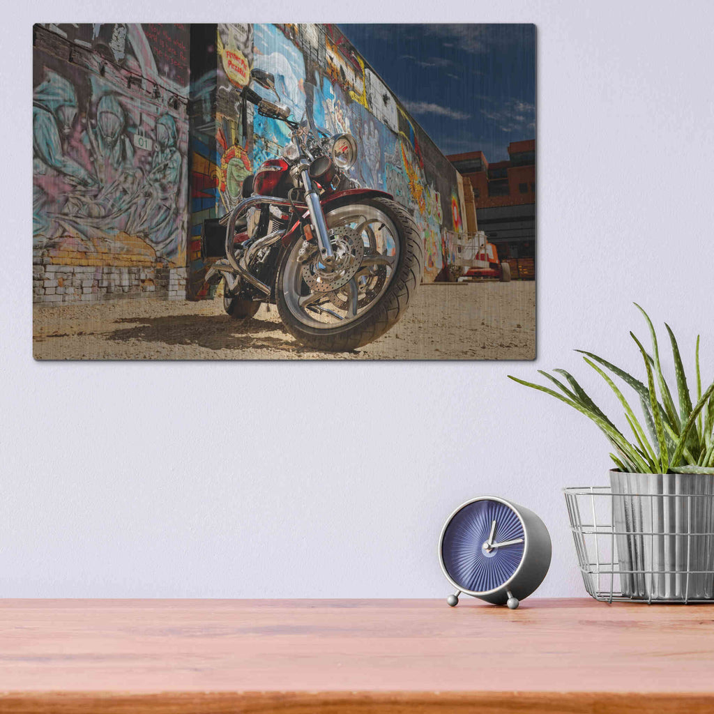 Luxe Metal Art 'Boise Freak Alley 2' by Mike Jones, Metal Wall Art,16x12