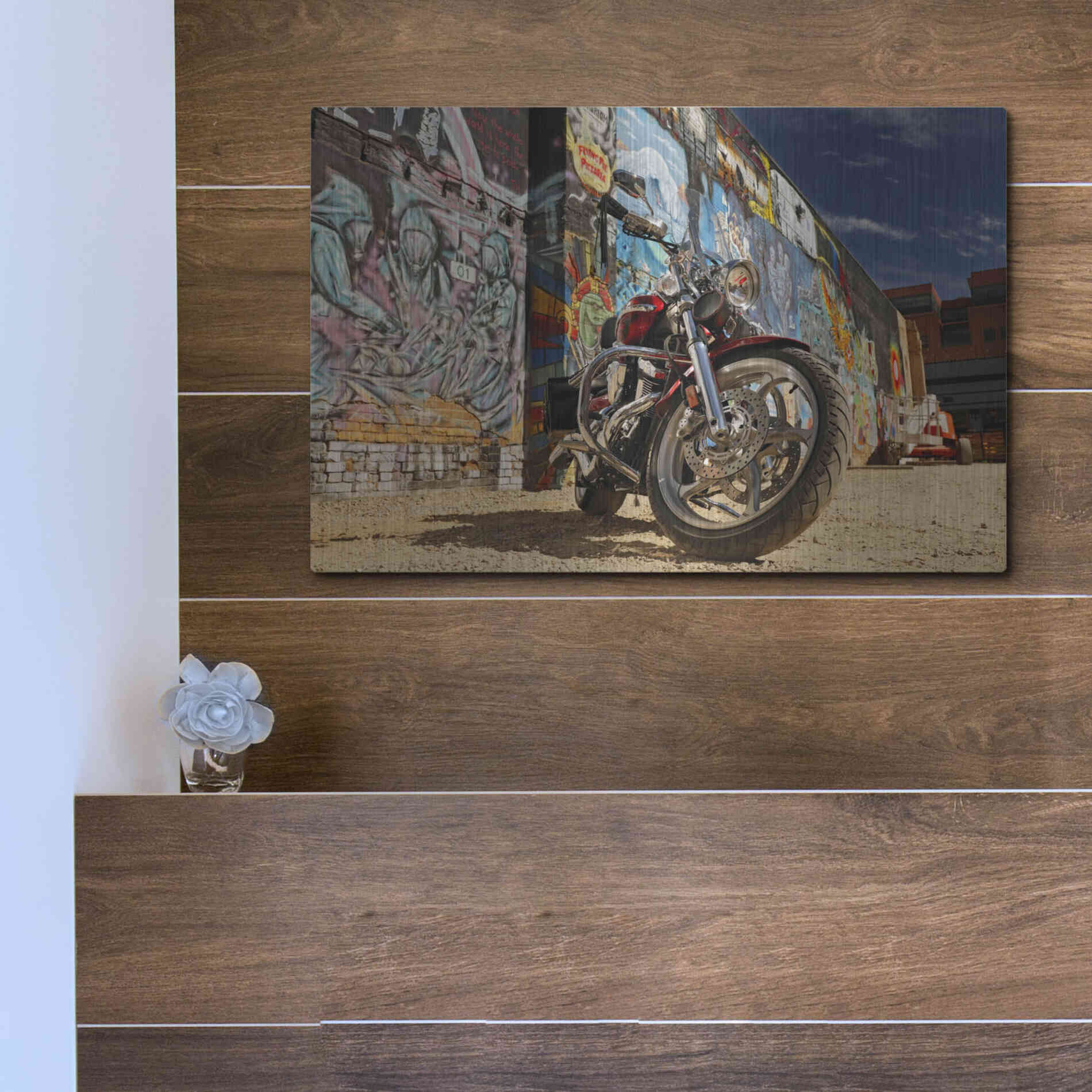 Luxe Metal Art 'Boise Freak Alley 2' by Mike Jones, Metal Wall Art,16x12