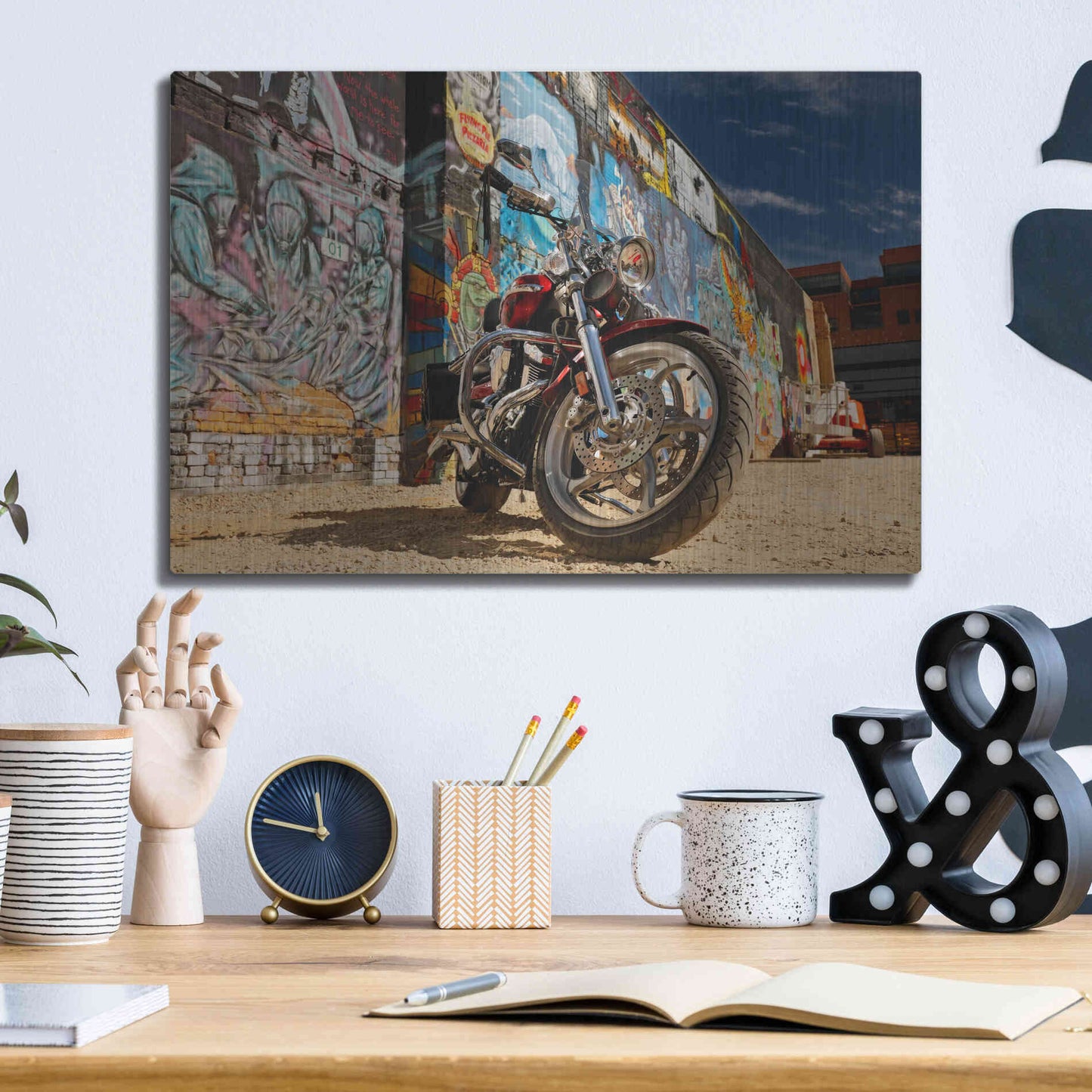 Luxe Metal Art 'Boise Freak Alley 2' by Mike Jones, Metal Wall Art,16x12