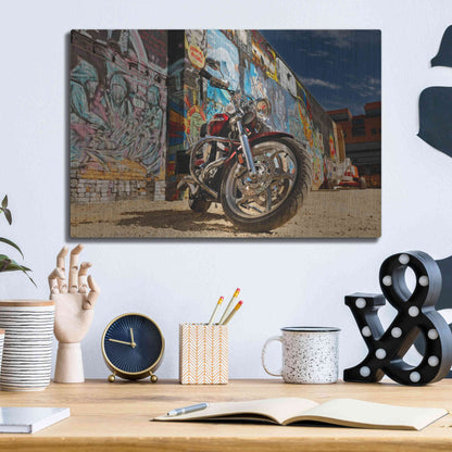 Luxe Metal Art 'Boise Freak Alley 2' by Mike Jones, Metal Wall Art,16x12