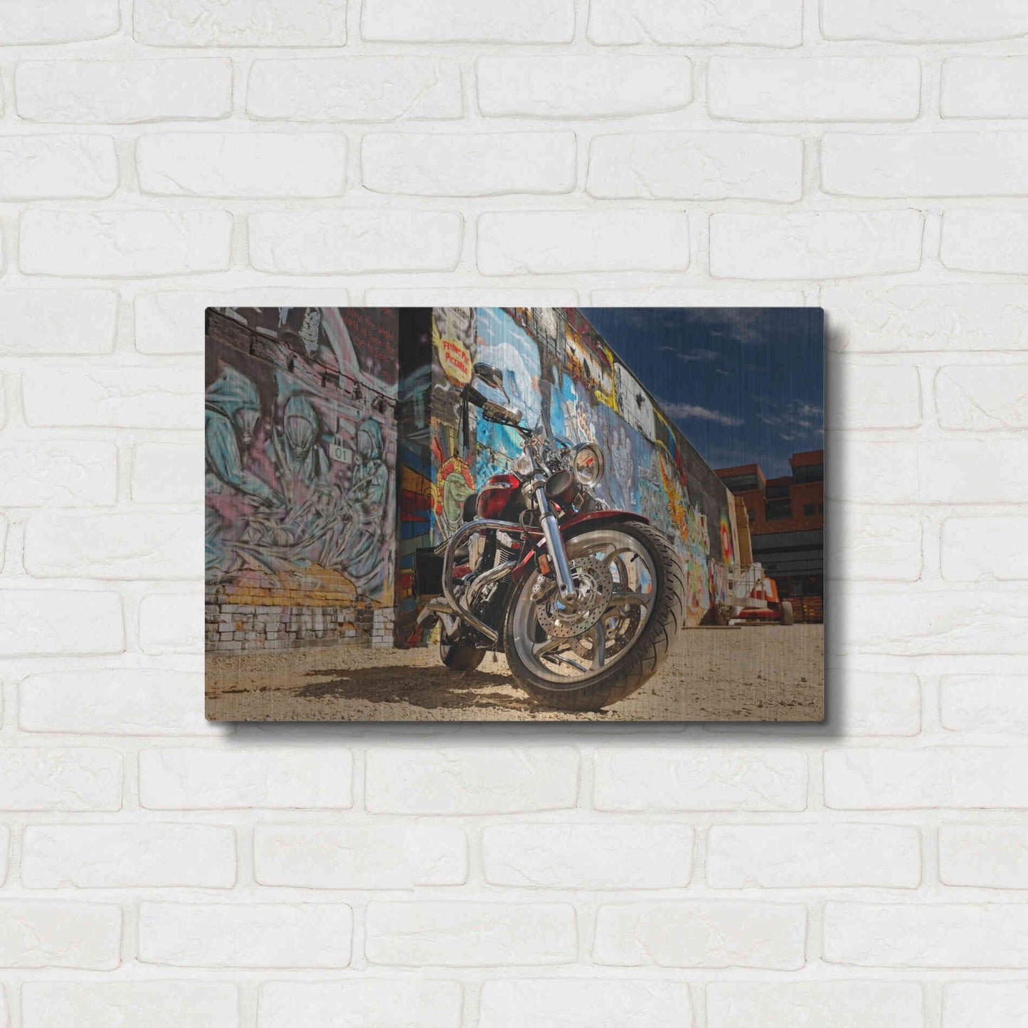 Luxe Metal Art 'Boise Freak Alley 2' by Mike Jones, Metal Wall Art,24x16