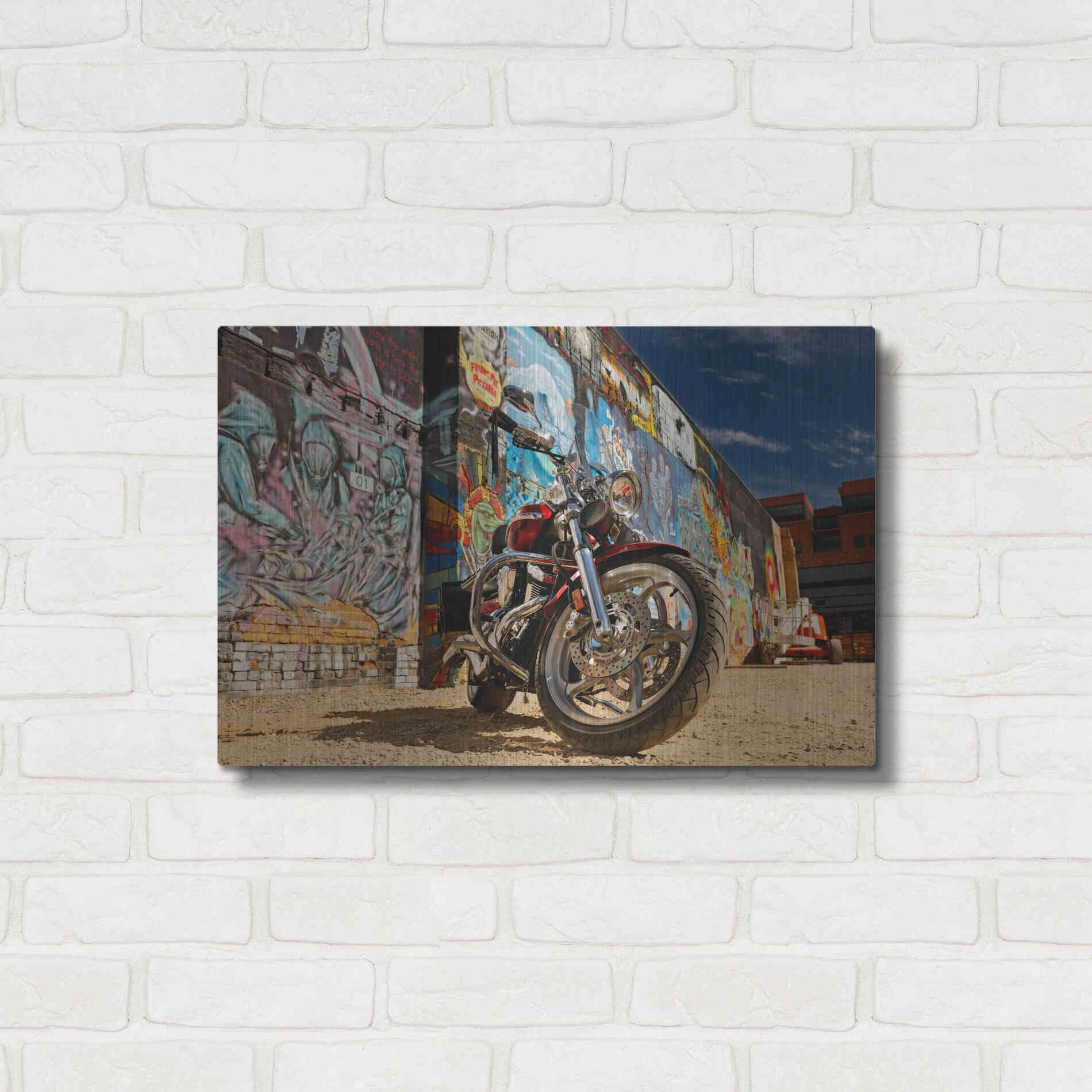 Luxe Metal Art 'Boise Freak Alley 2' by Mike Jones, Metal Wall Art,24x16