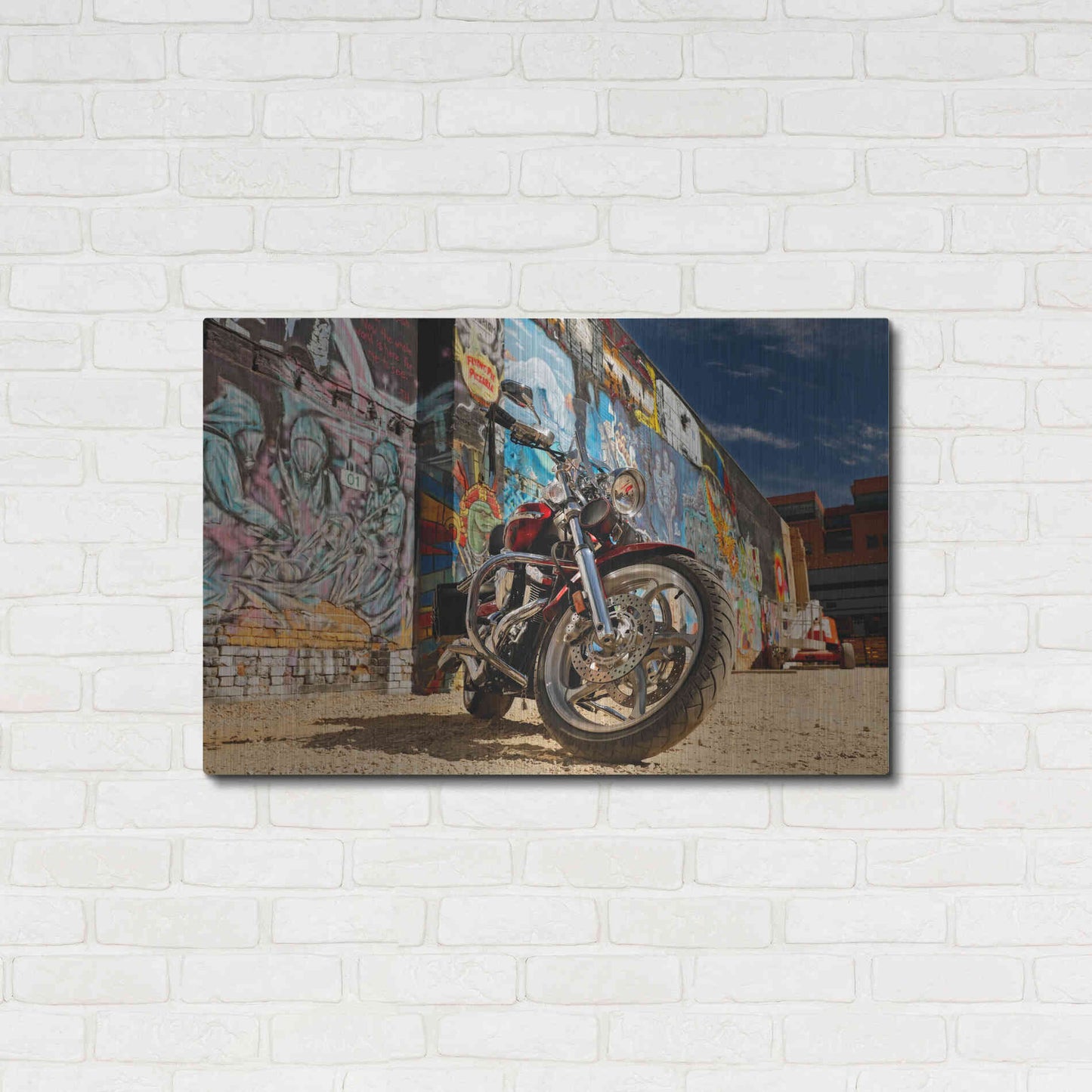Luxe Metal Art 'Boise Freak Alley 2' by Mike Jones, Metal Wall Art,36x24
