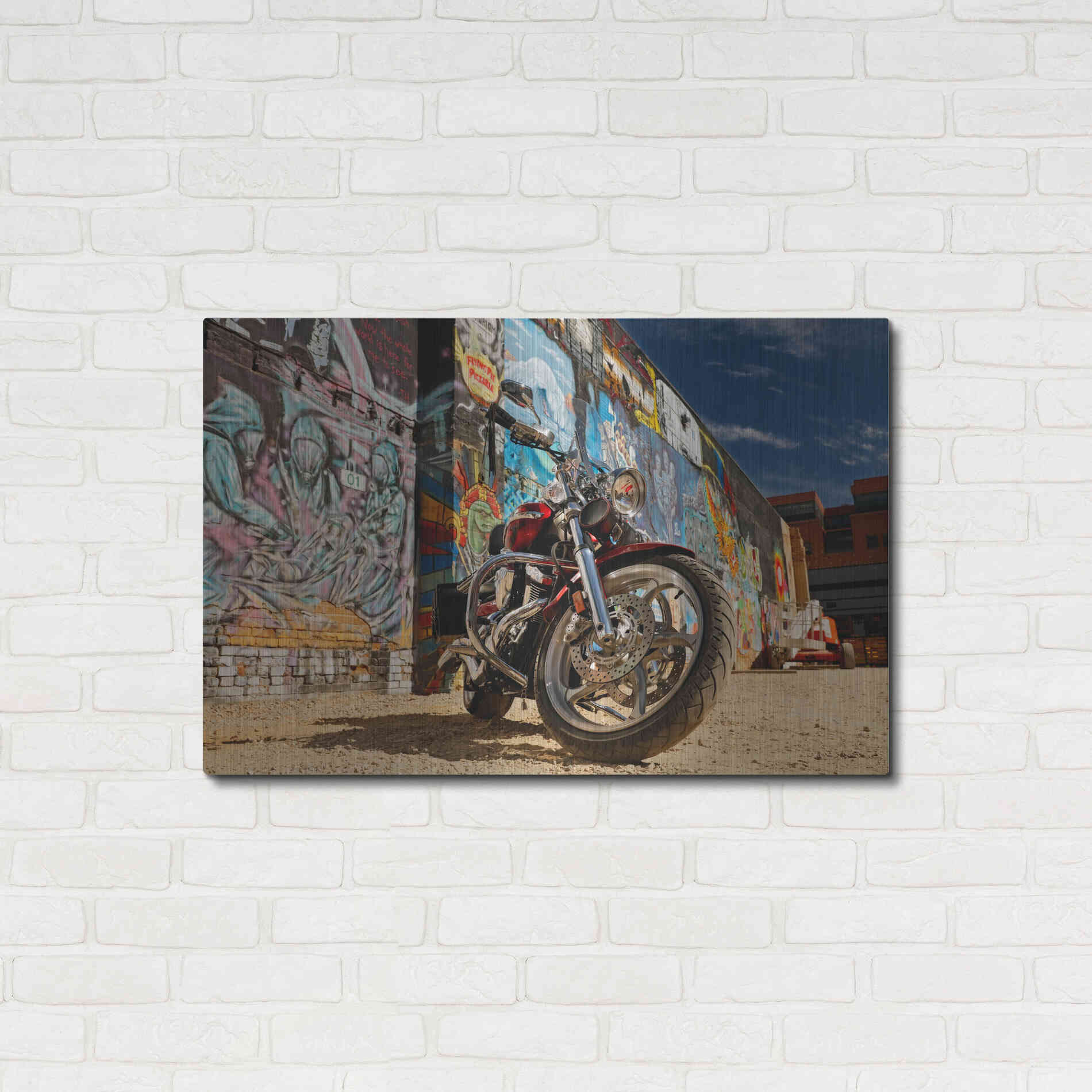 Luxe Metal Art 'Boise Freak Alley 2' by Mike Jones, Metal Wall Art,36x24