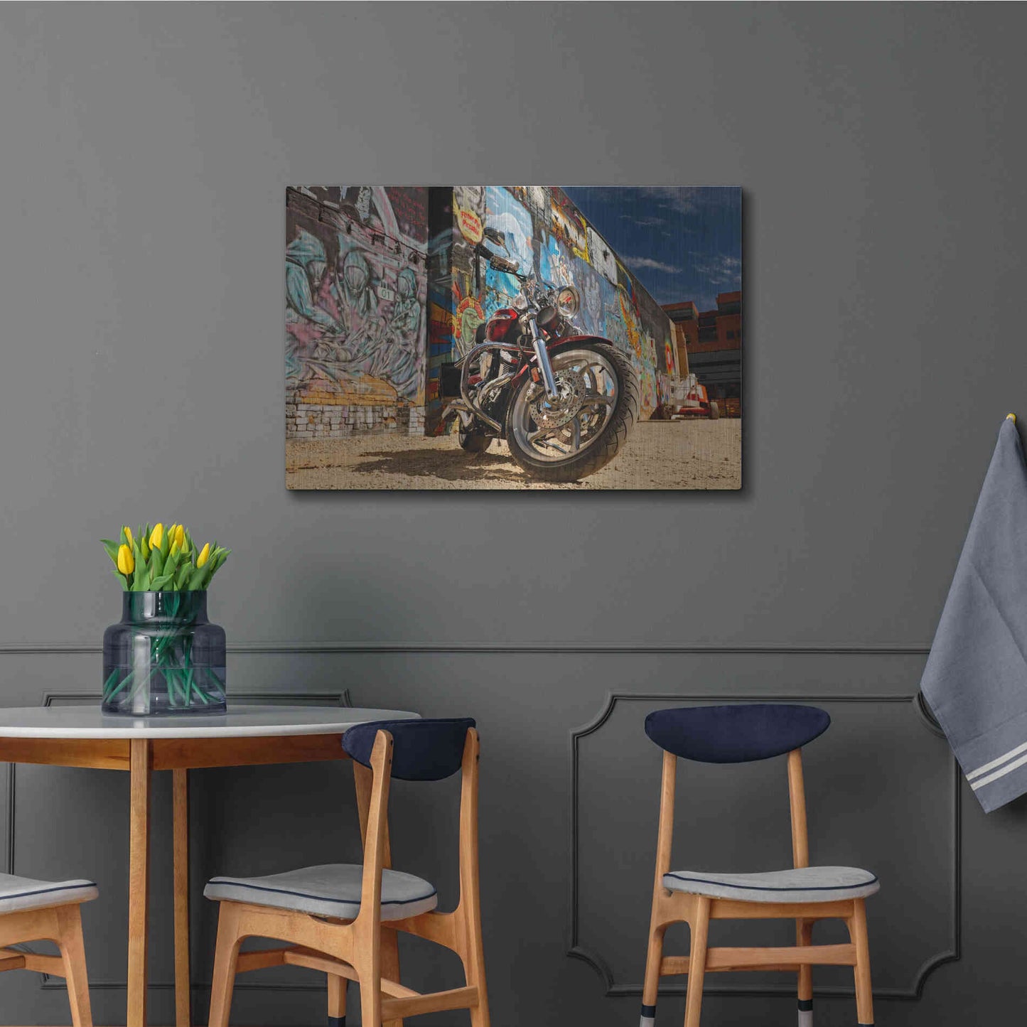 Luxe Metal Art 'Boise Freak Alley 2' by Mike Jones, Metal Wall Art,36x24