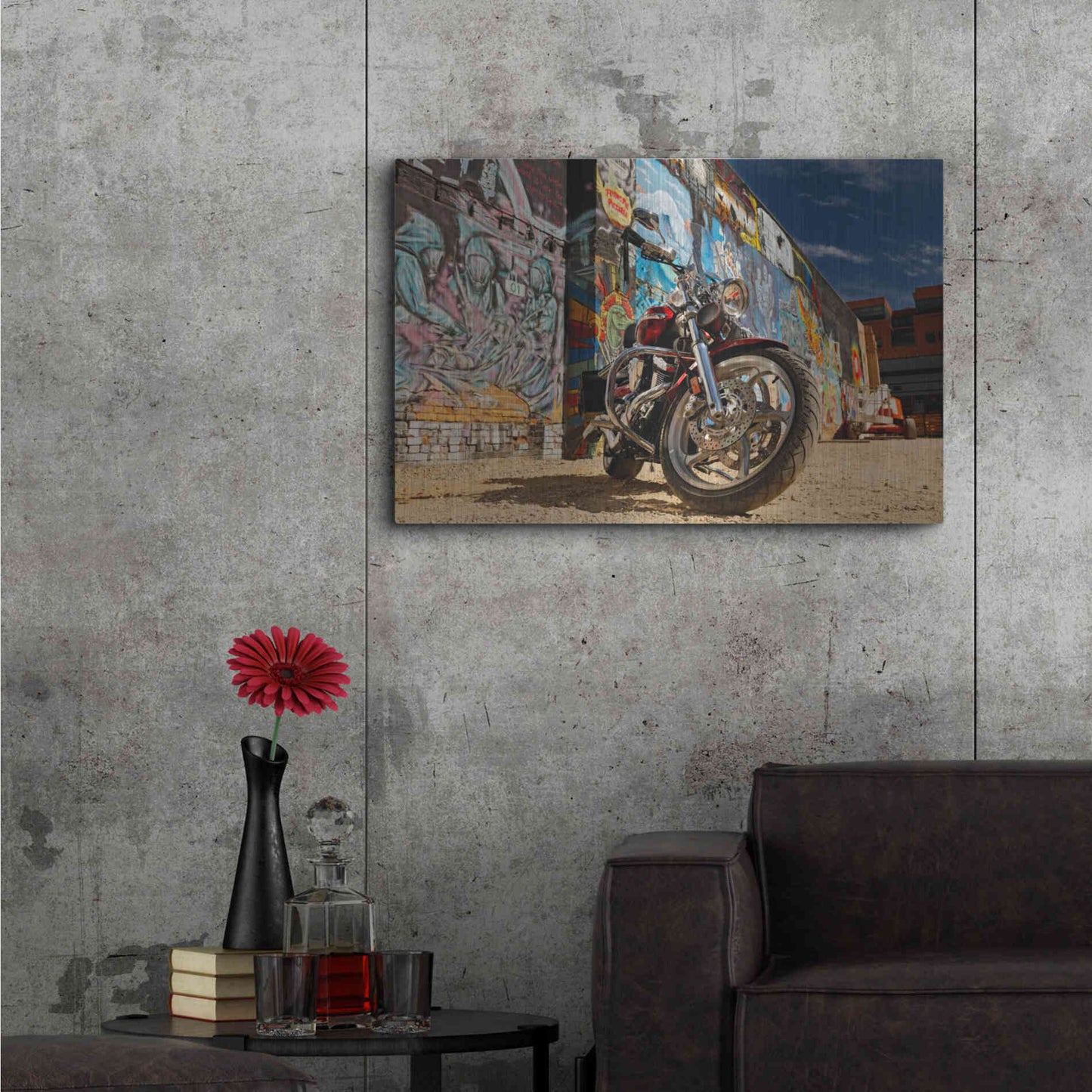 Luxe Metal Art 'Boise Freak Alley 2' by Mike Jones, Metal Wall Art,36x24