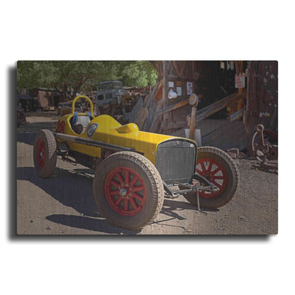 Luxe Metal Art 'Gold King Mine Race Car' by Mike Jones, Metal Wall Art