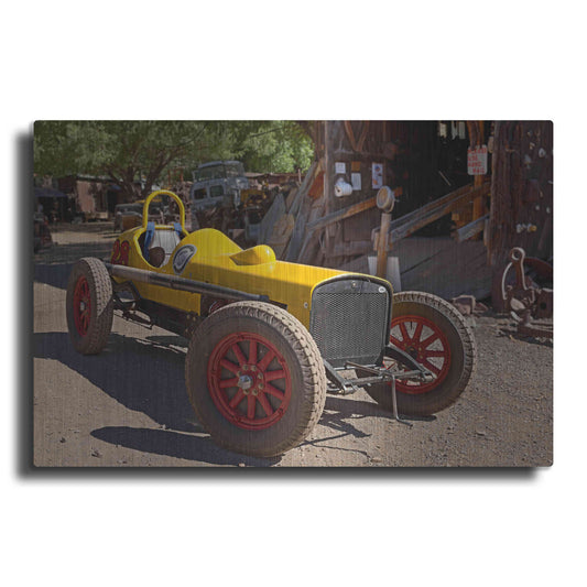 Luxe Metal Art 'Gold King Mine Race Car' by Mike Jones, Metal Wall Art