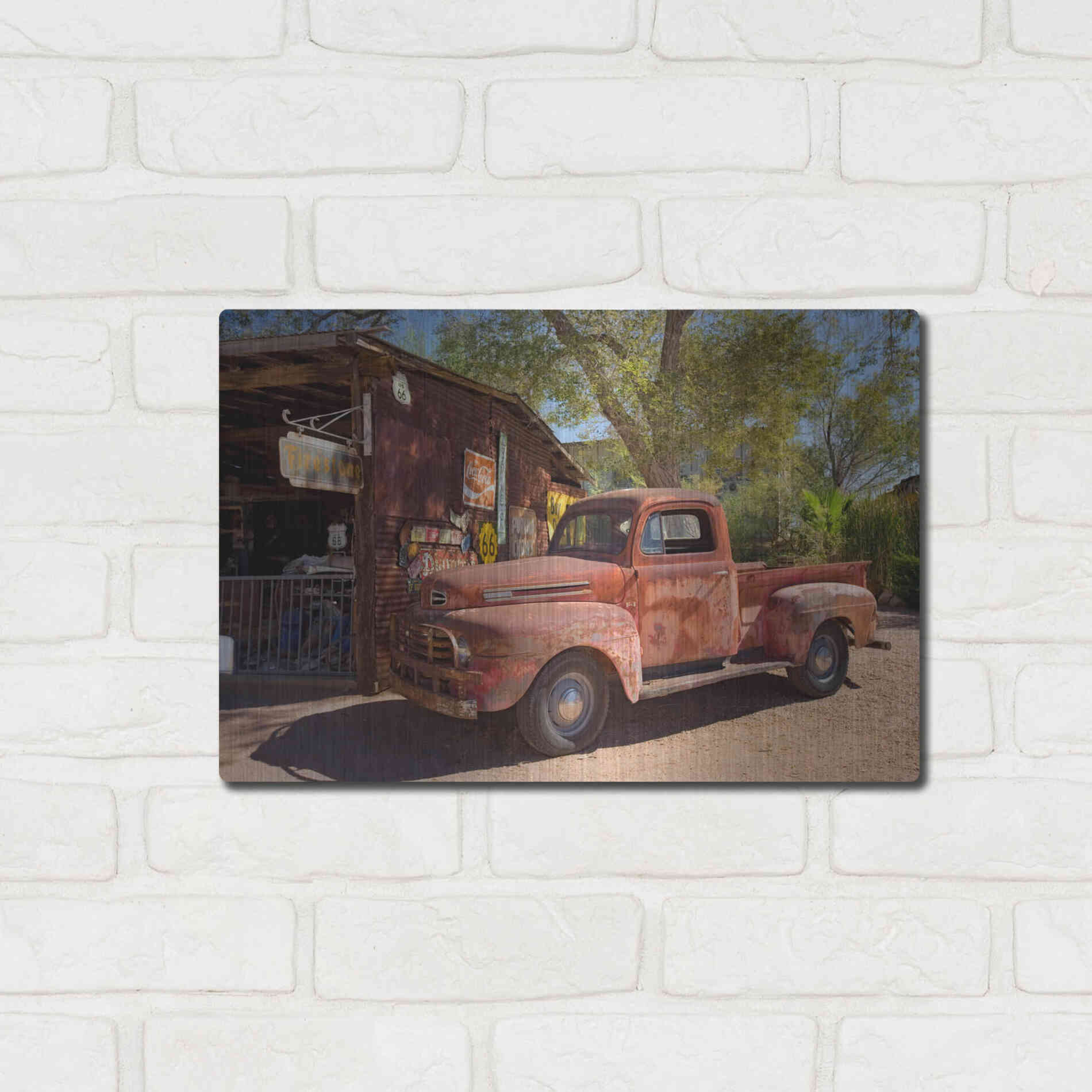Luxe Metal Art 'Hackberry 2' by Mike Jones, Metal Wall Art,16x12