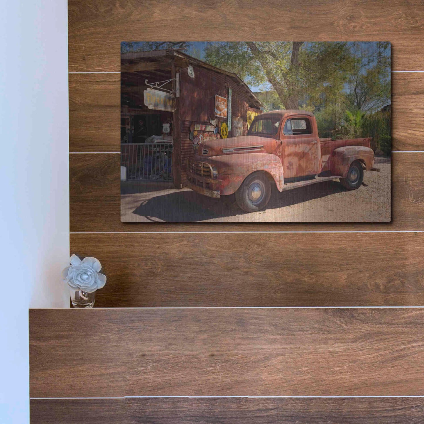 Luxe Metal Art 'Hackberry 2' by Mike Jones, Metal Wall Art,16x12