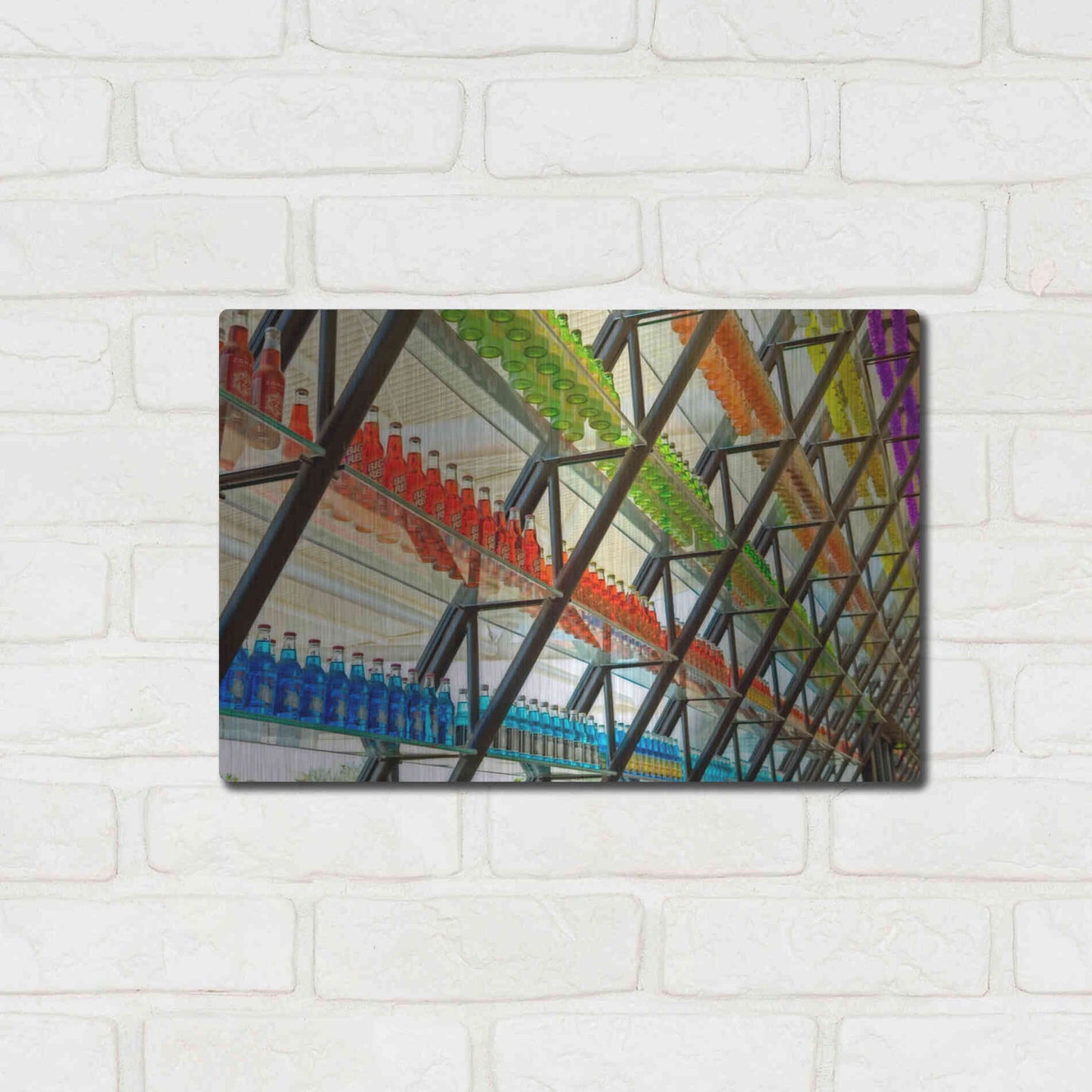 Luxe Metal Art 'OKC Pops Rt' by Mike Jones, Metal Wall Art,16x12