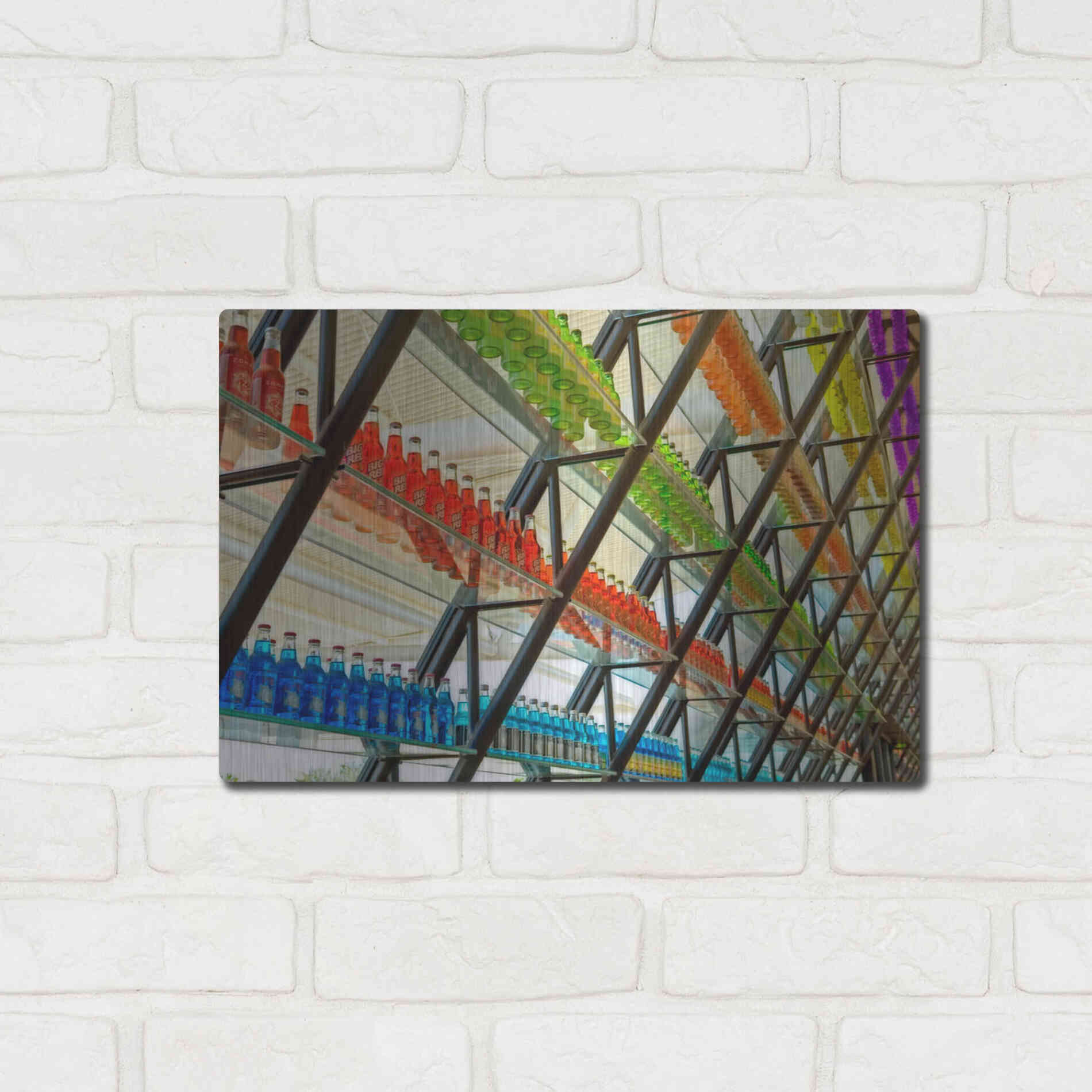 Luxe Metal Art 'OKC Pops Rt' by Mike Jones, Metal Wall Art,16x12