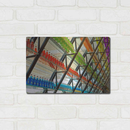 Luxe Metal Art 'OKC Pops Rt' by Mike Jones, Metal Wall Art,16x12