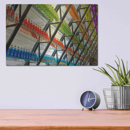 Luxe Metal Art 'OKC Pops Rt' by Mike Jones, Metal Wall Art,16x12