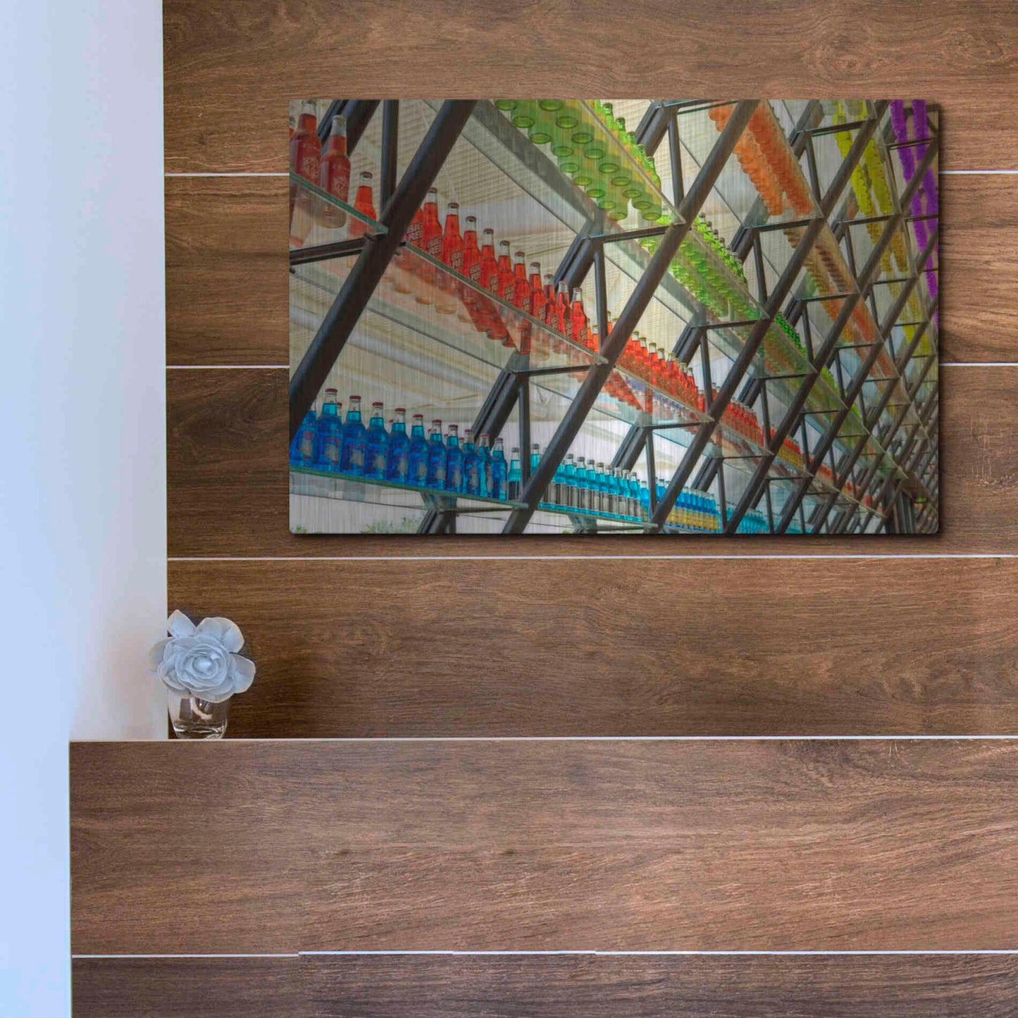 Luxe Metal Art 'OKC Pops Rt' by Mike Jones, Metal Wall Art,16x12