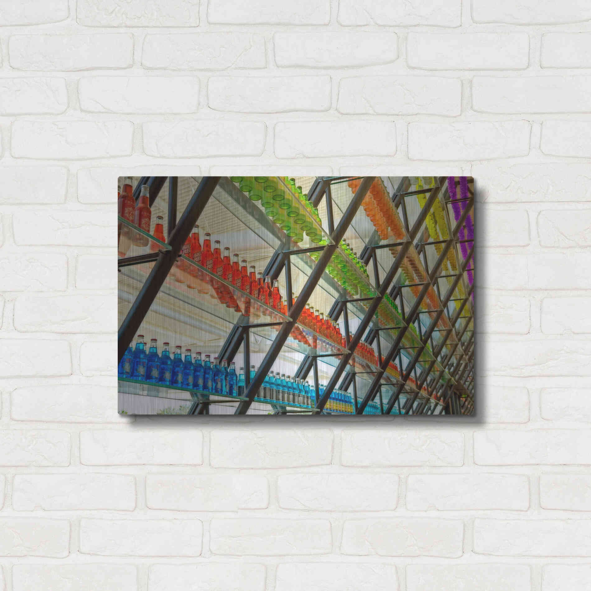 Luxe Metal Art 'OKC Pops Rt' by Mike Jones, Metal Wall Art,24x16