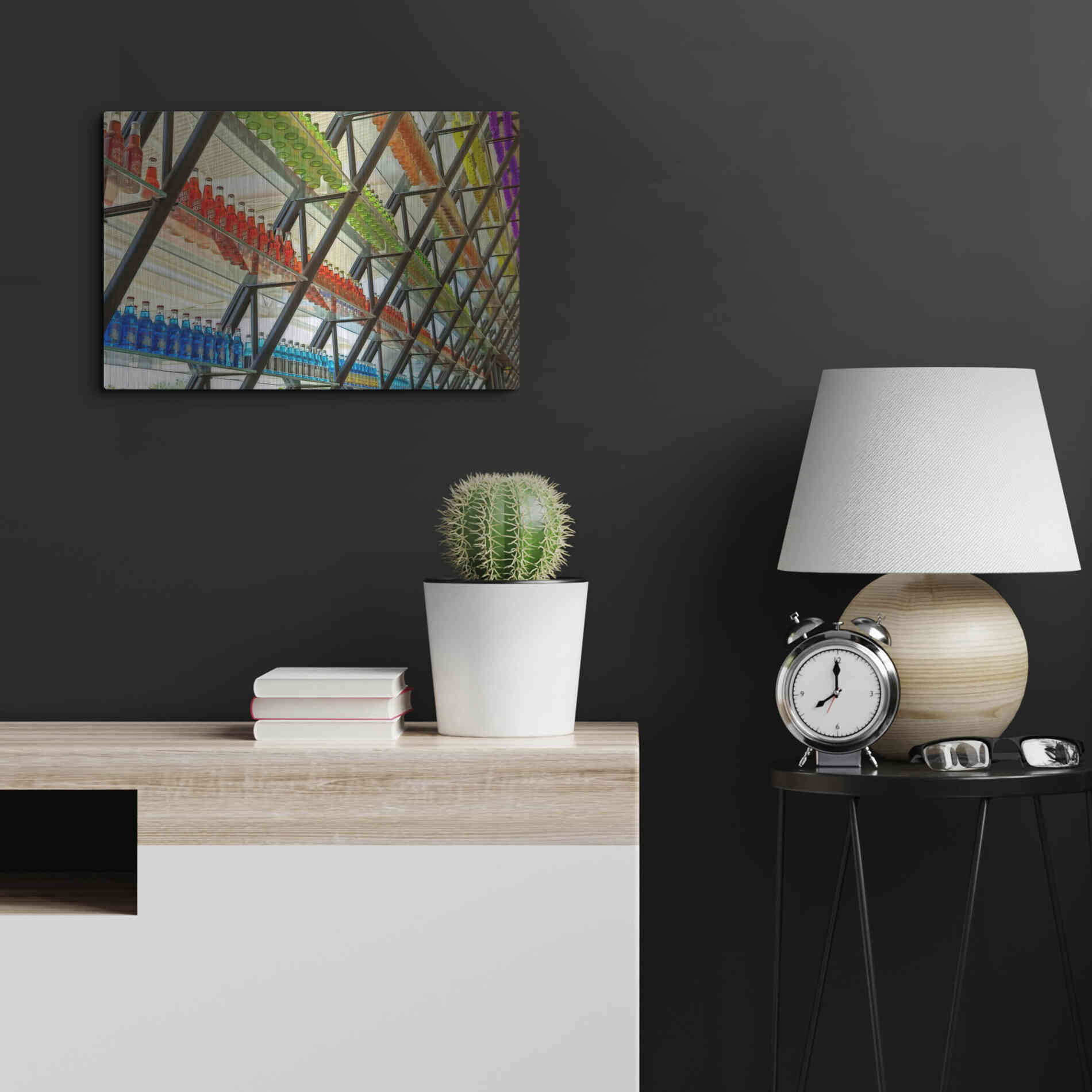 Luxe Metal Art 'OKC Pops Rt' by Mike Jones, Metal Wall Art,24x16