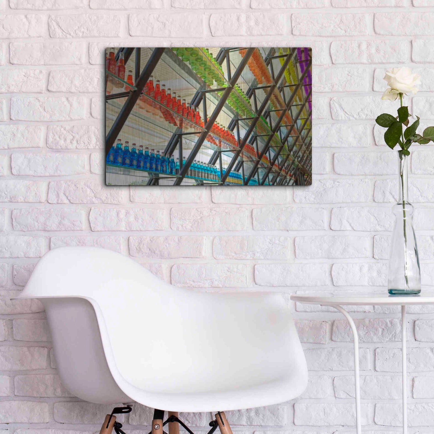 Luxe Metal Art 'OKC Pops Rt' by Mike Jones, Metal Wall Art,24x16