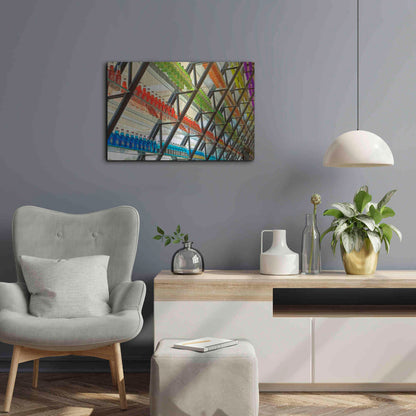 Luxe Metal Art 'OKC Pops Rt' by Mike Jones, Metal Wall Art,24x16