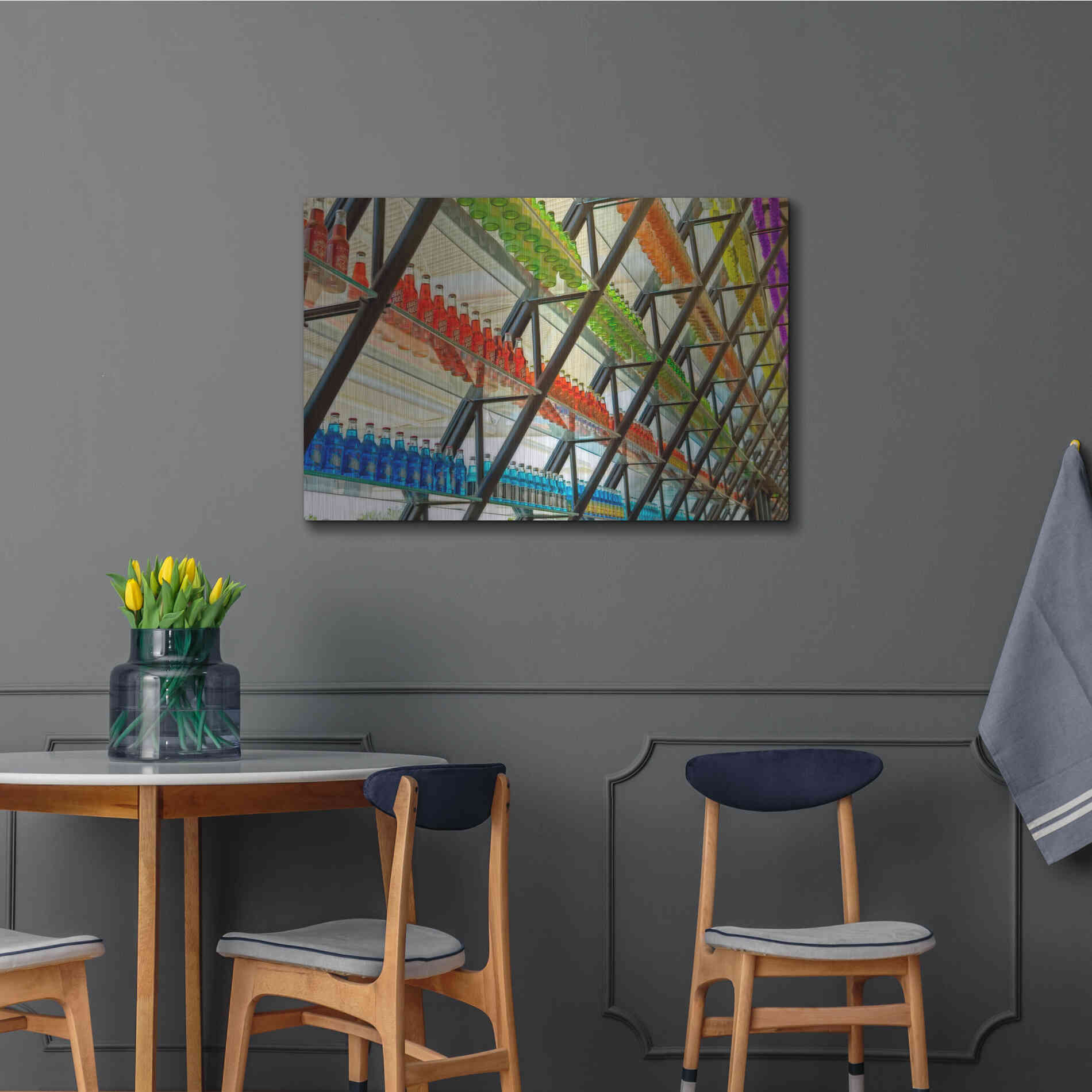 Luxe Metal Art 'OKC Pops Rt' by Mike Jones, Metal Wall Art,36x24