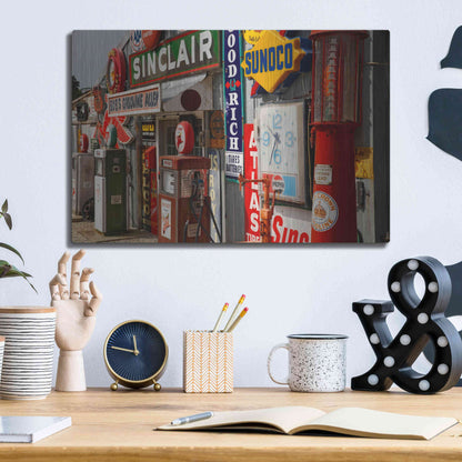 Luxe Metal Art 'Route 66 Cuba Missouri' by Mike Jones, Metal Wall Art,16x12